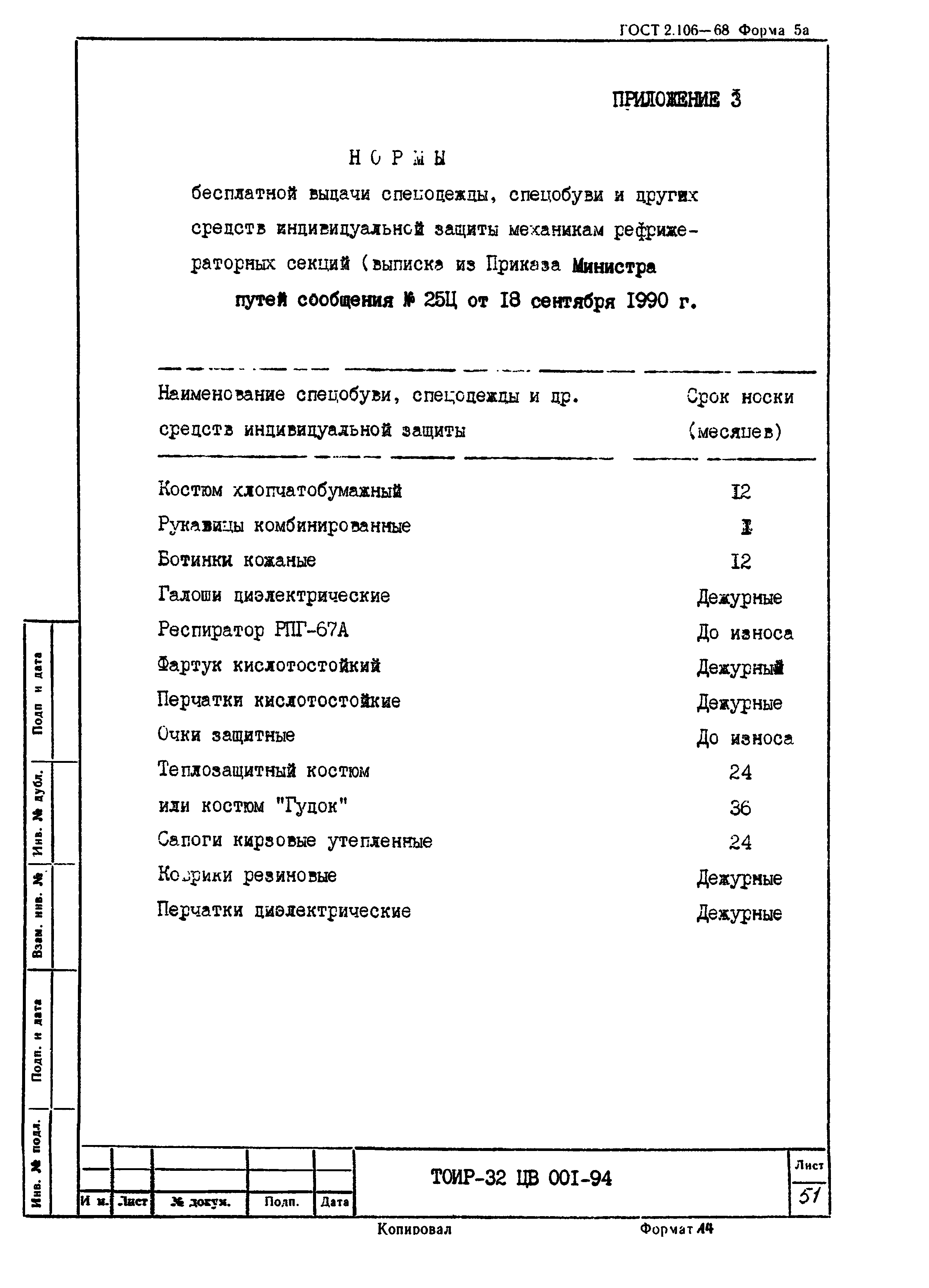 ТОИ Р-32 ЦВ 001-94