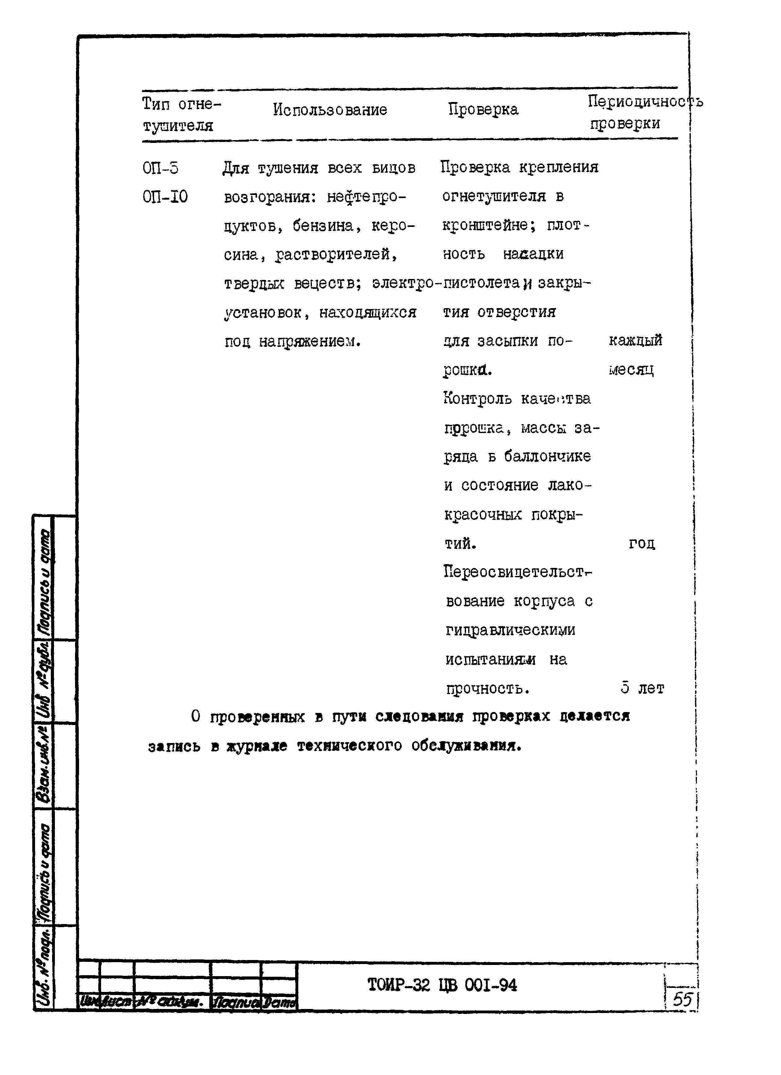 ТОИ Р-32 ЦВ 001-94