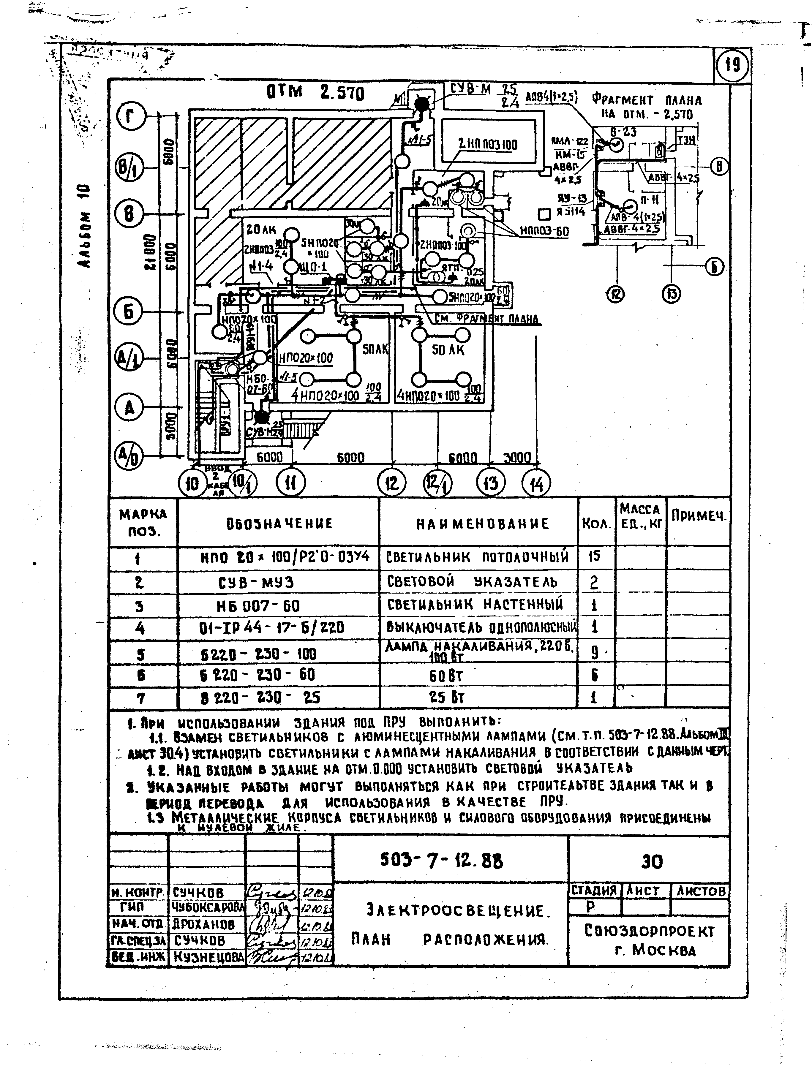 Типовой проект 503-7-12.88