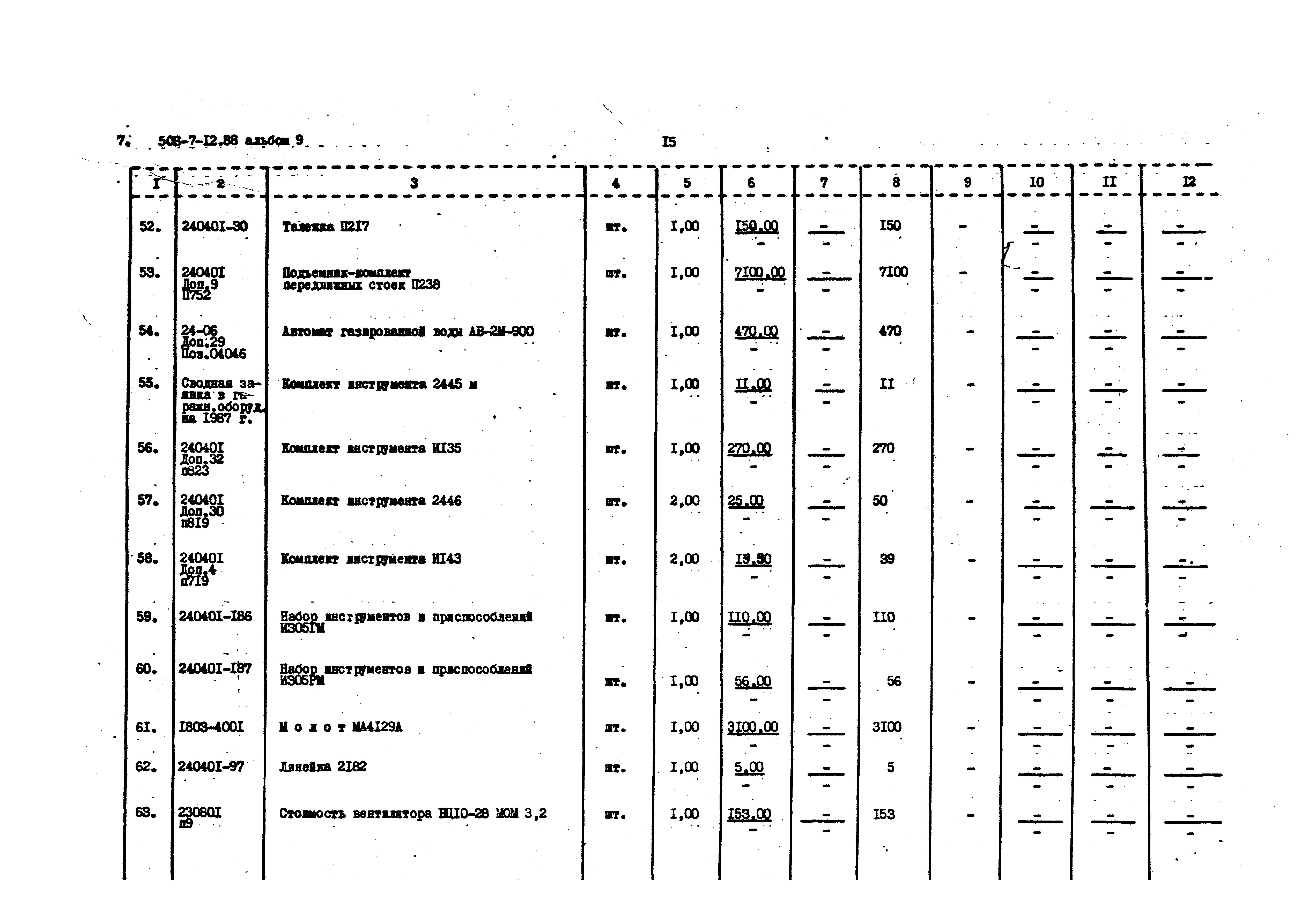 Типовой проект 503-7-12.88