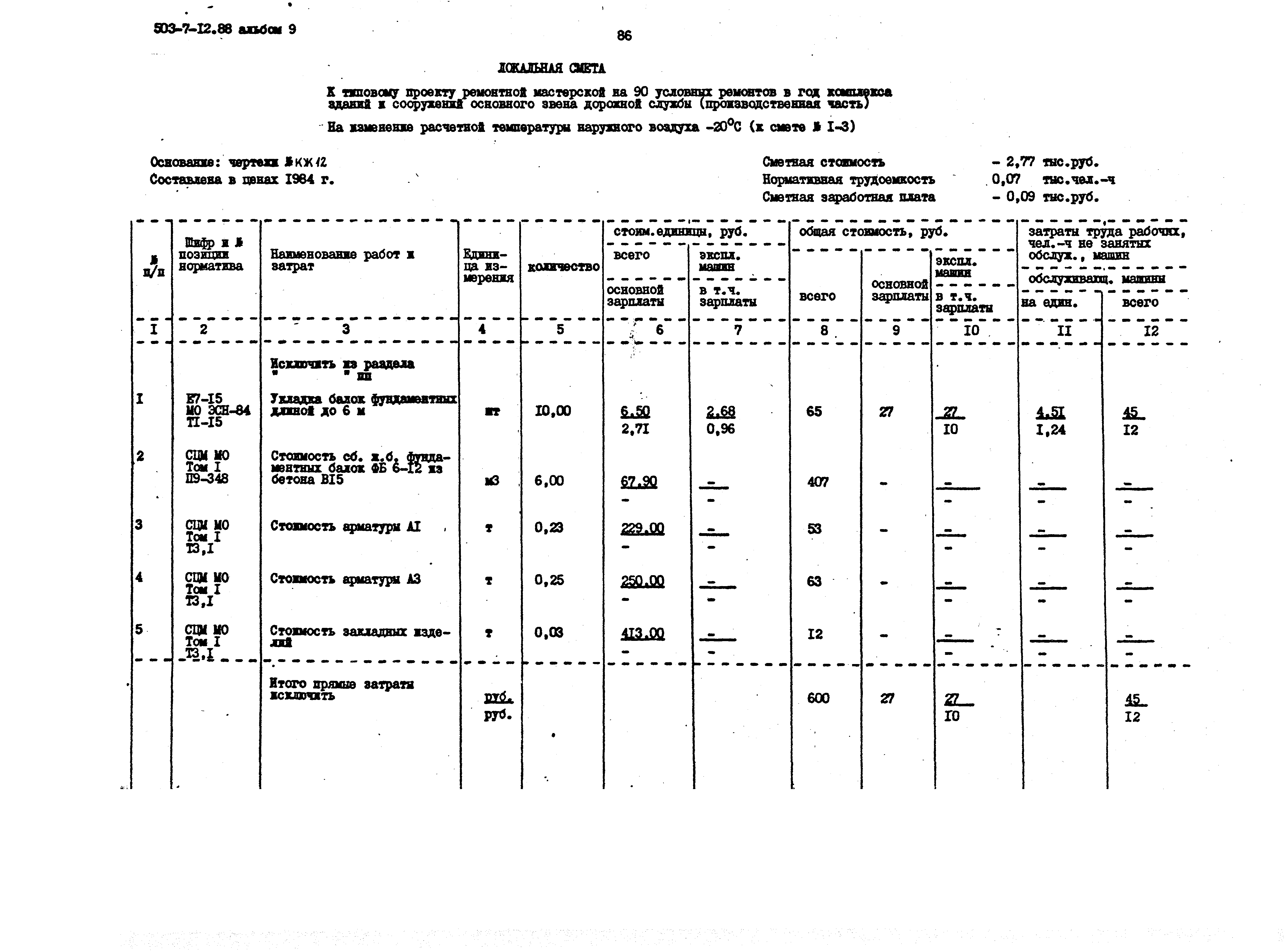 Типовой проект 503-7-12.88