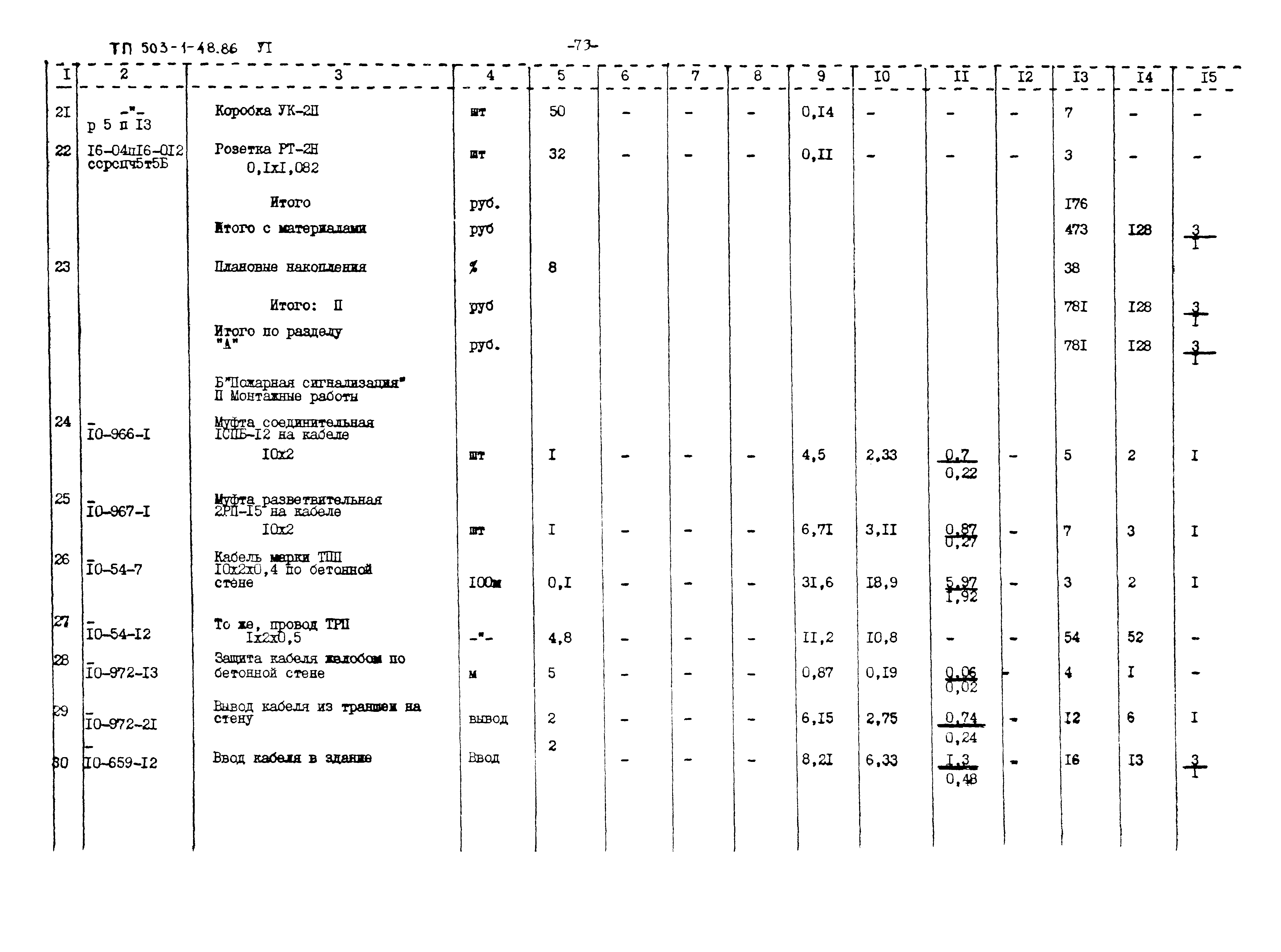 Типовой проект 503-1-48.86