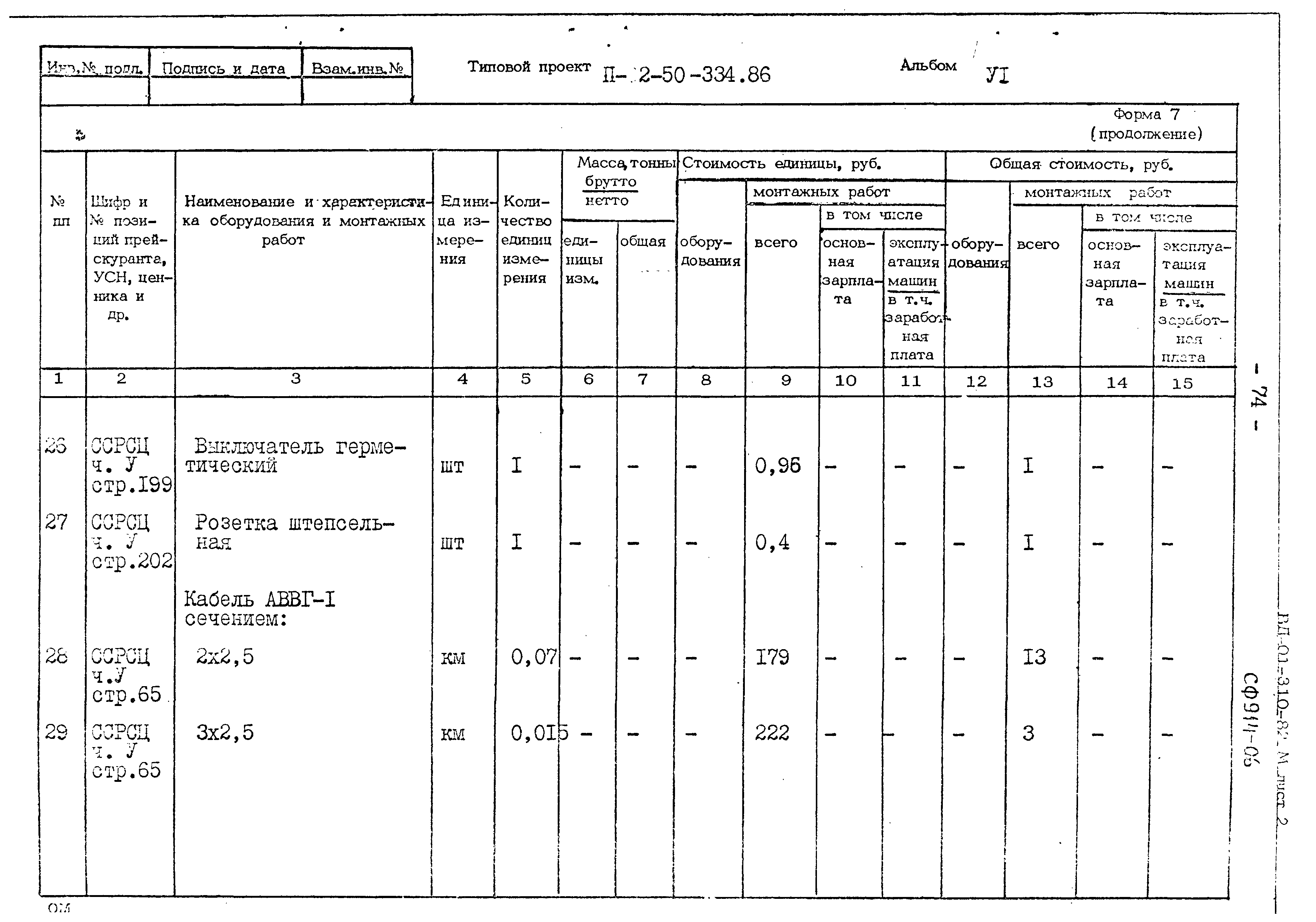 Типовой проект П-2-50-334.86