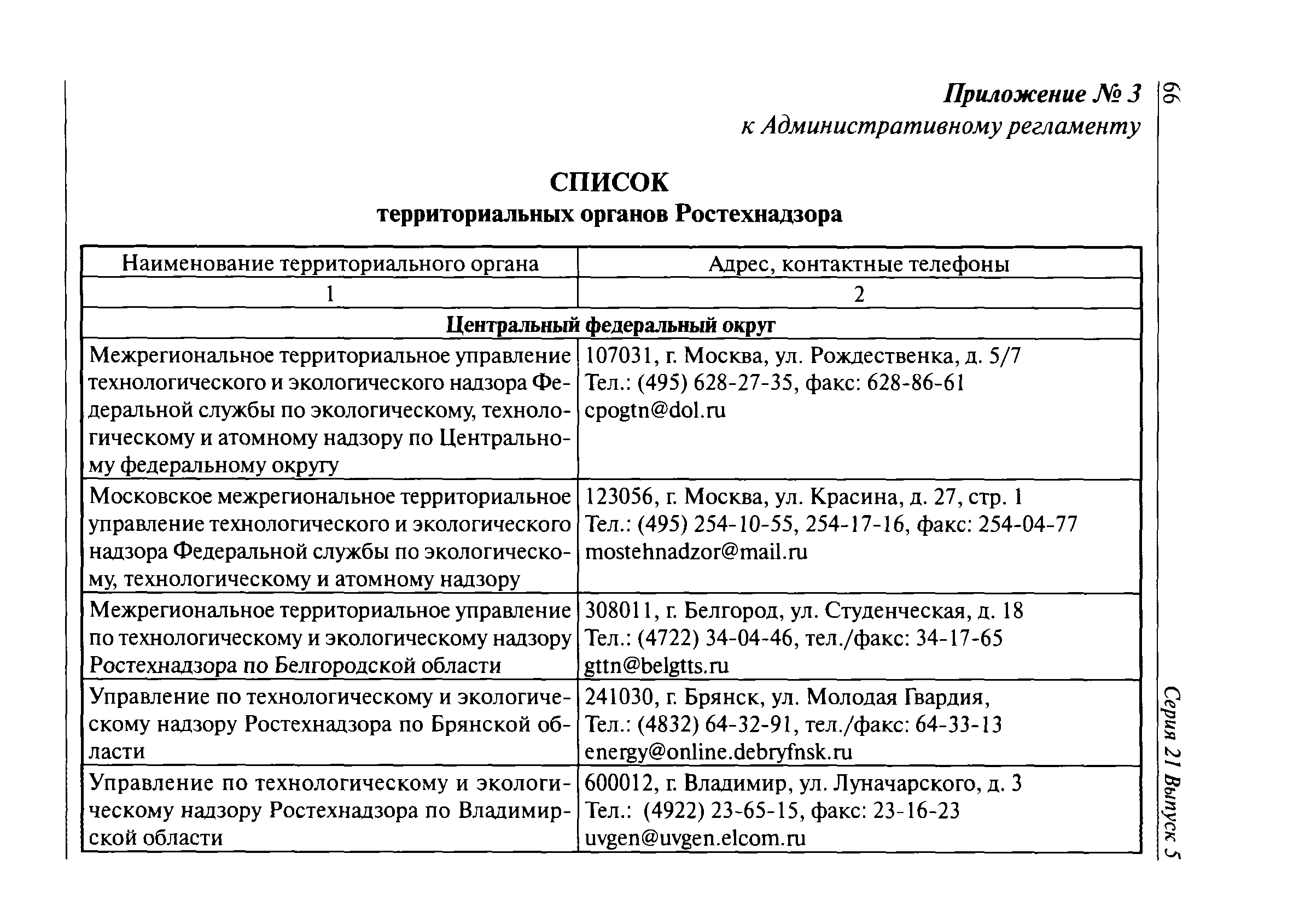 Скачать Административный регламент Федеральной службы по экологическому,  технологическому и атомному надзору по исполнению государственной функции  по регистрации опасных производственных объектов и ведению государственного  реестра опасных ...