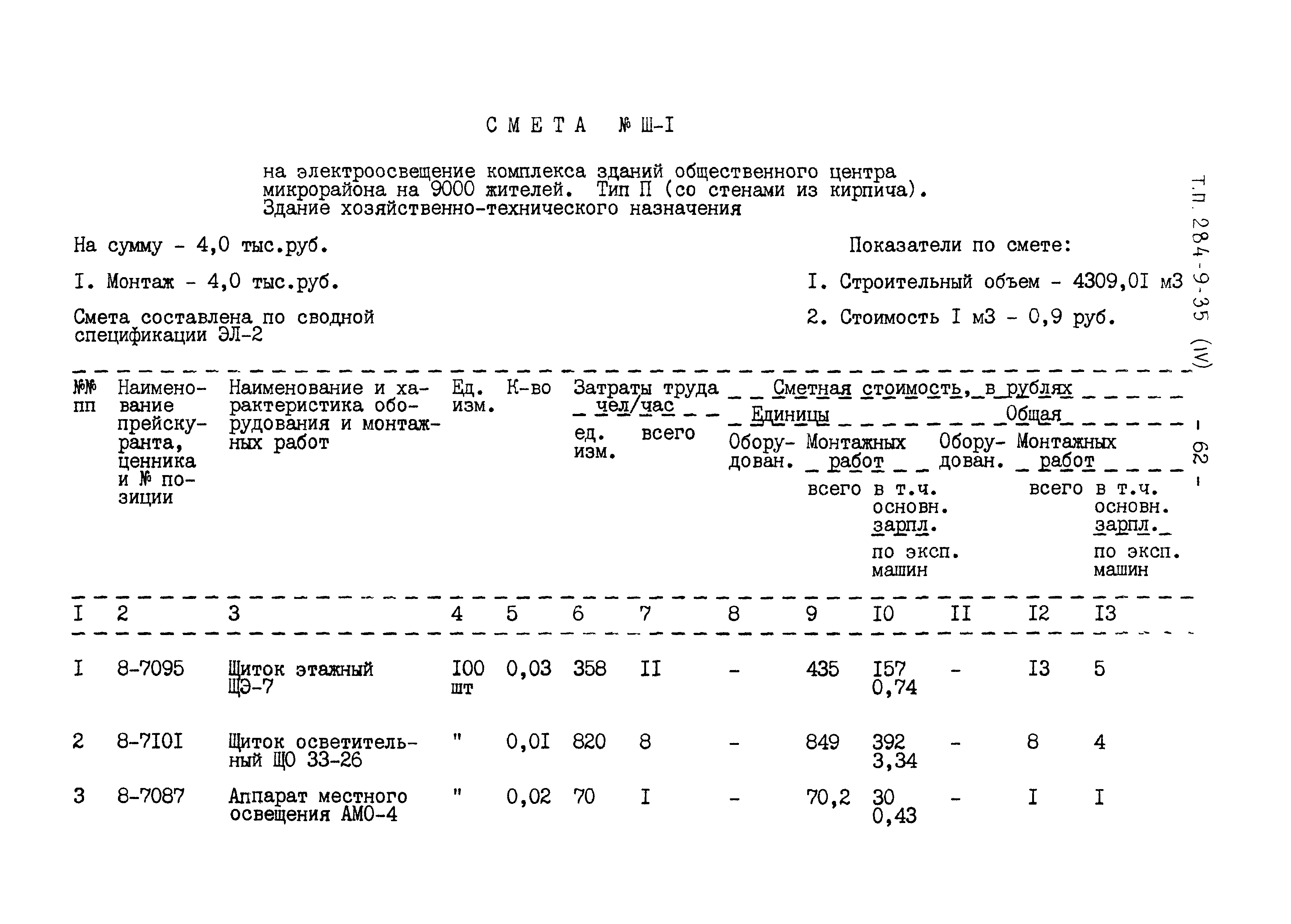 Типовой проект 284-9-35