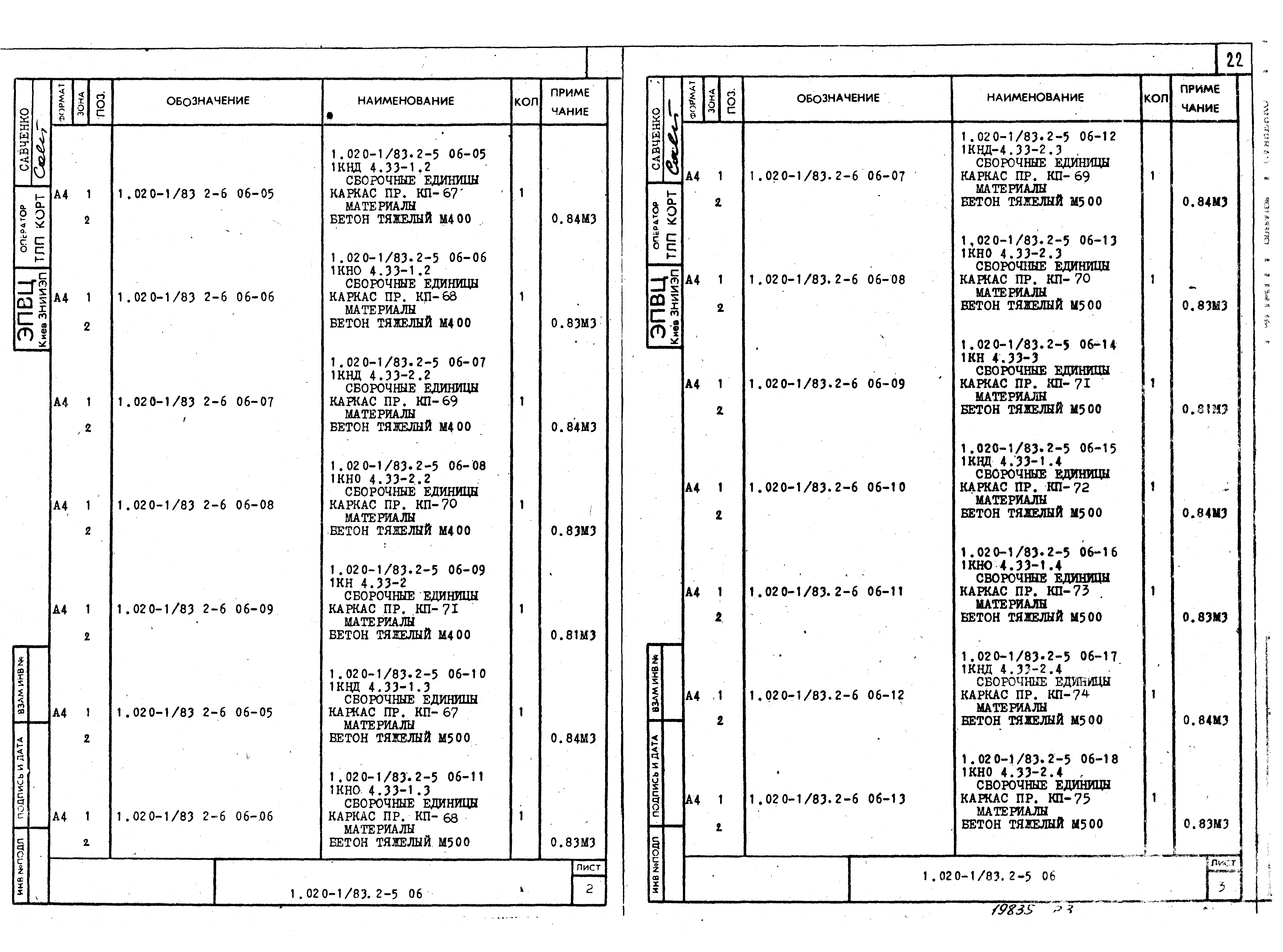 Серия 1.020-1/83