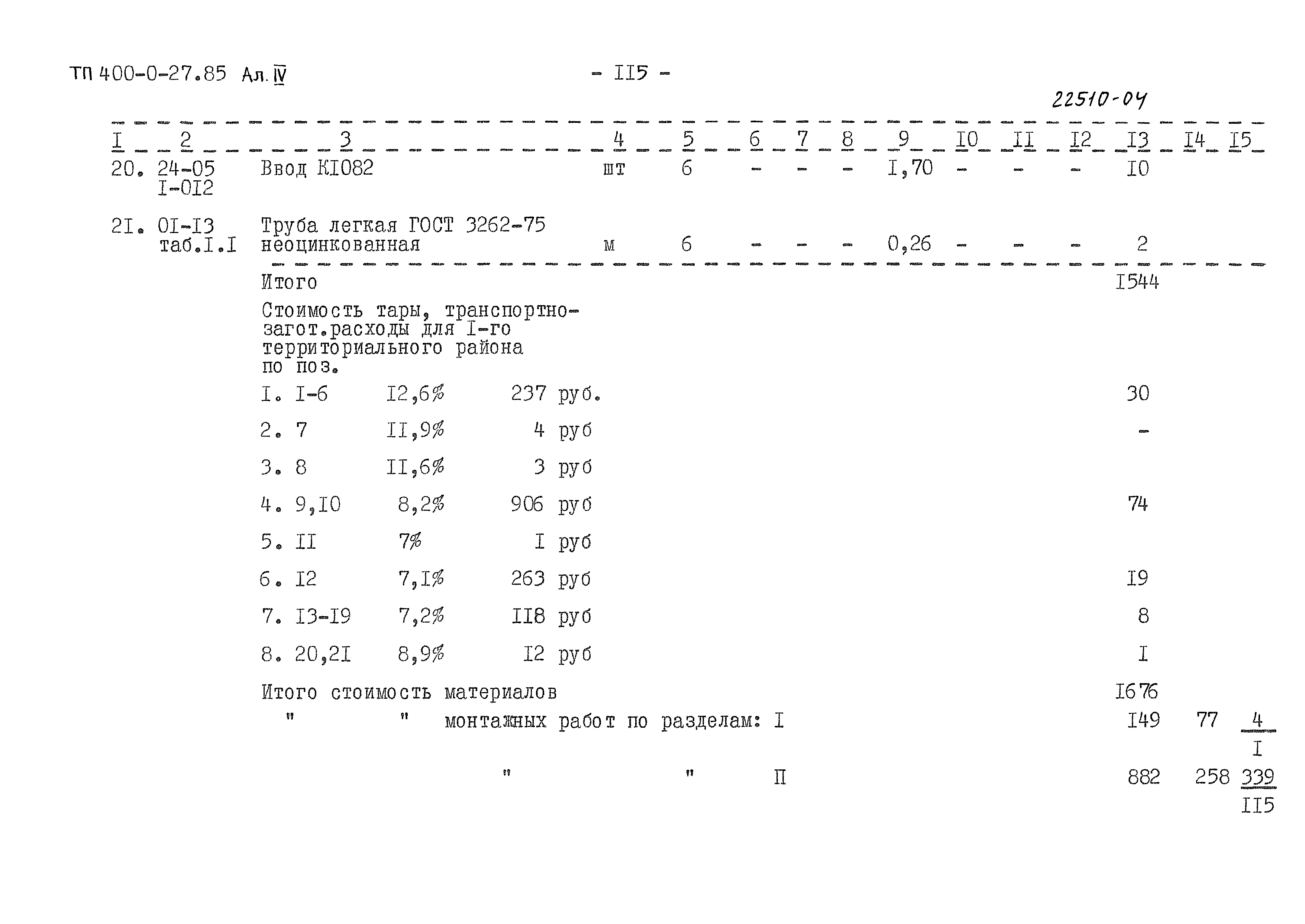 Типовые проектные решения 400-0-27.85