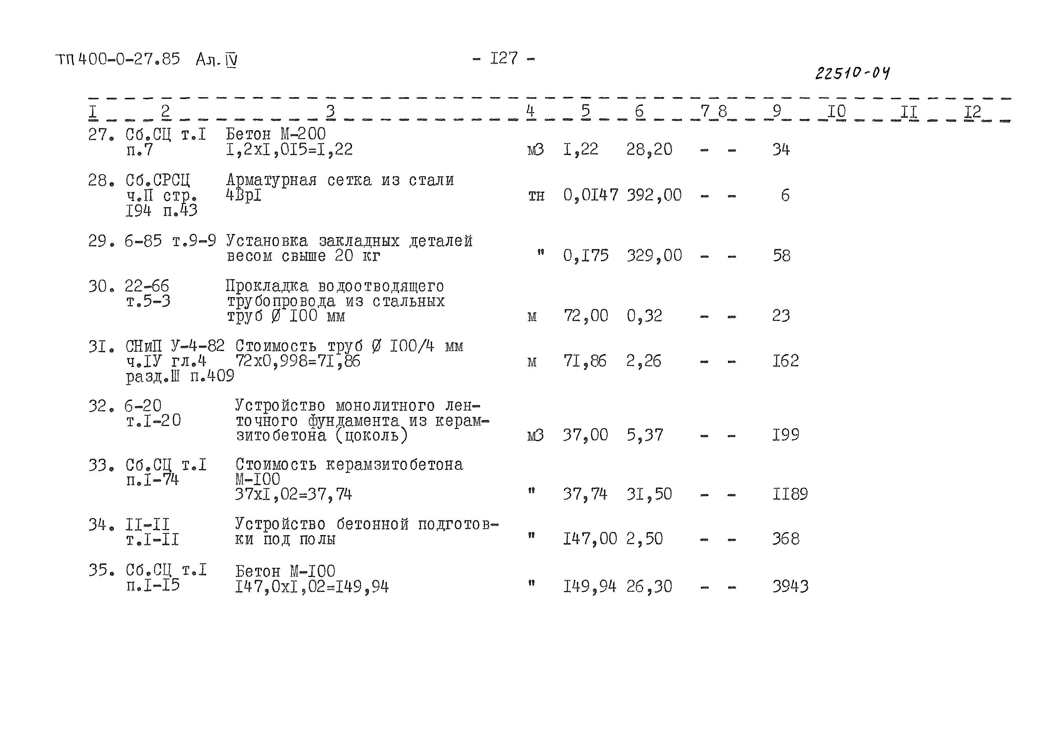 Типовые проектные решения 400-0-27.85