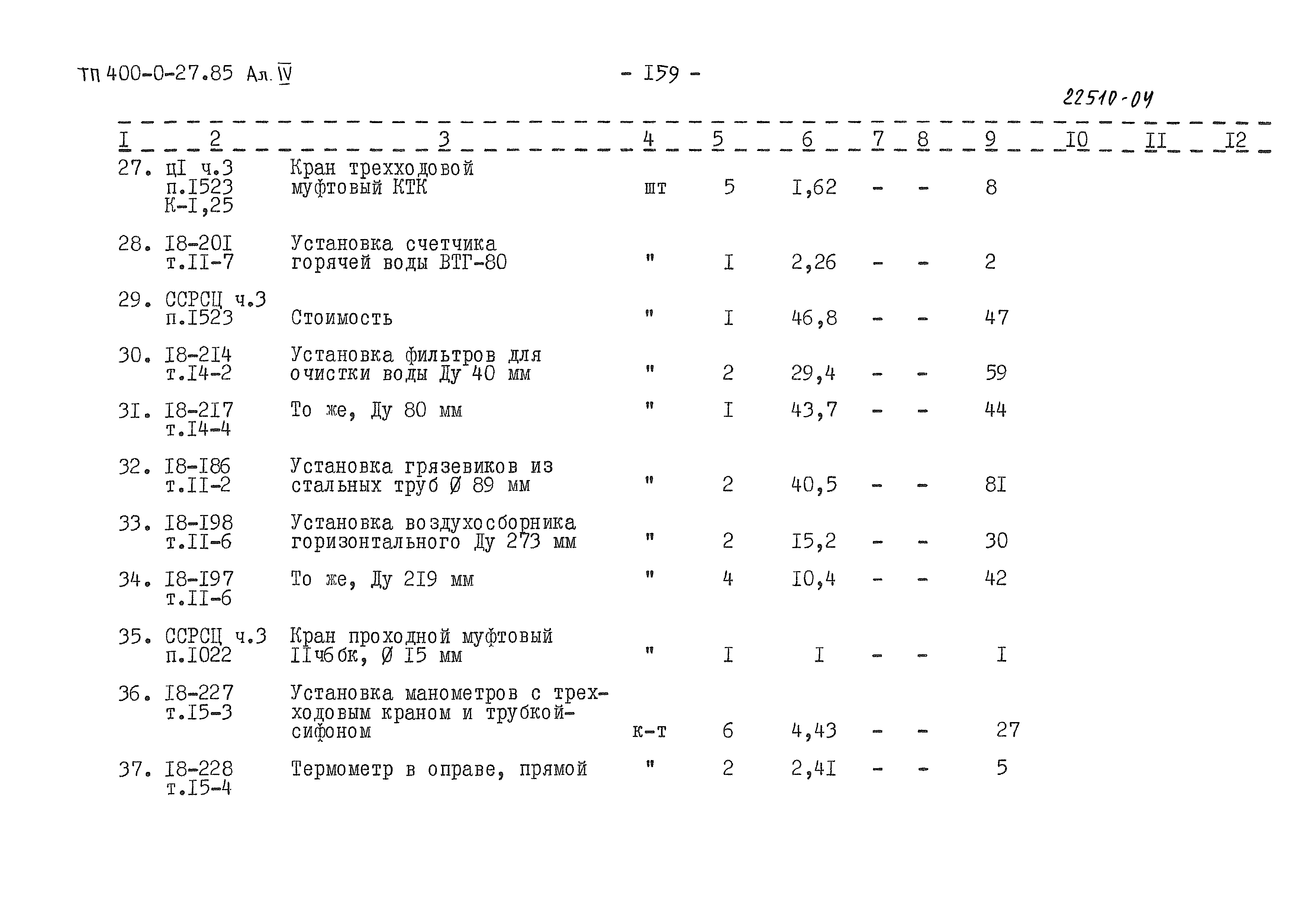 Типовые проектные решения 400-0-27.85