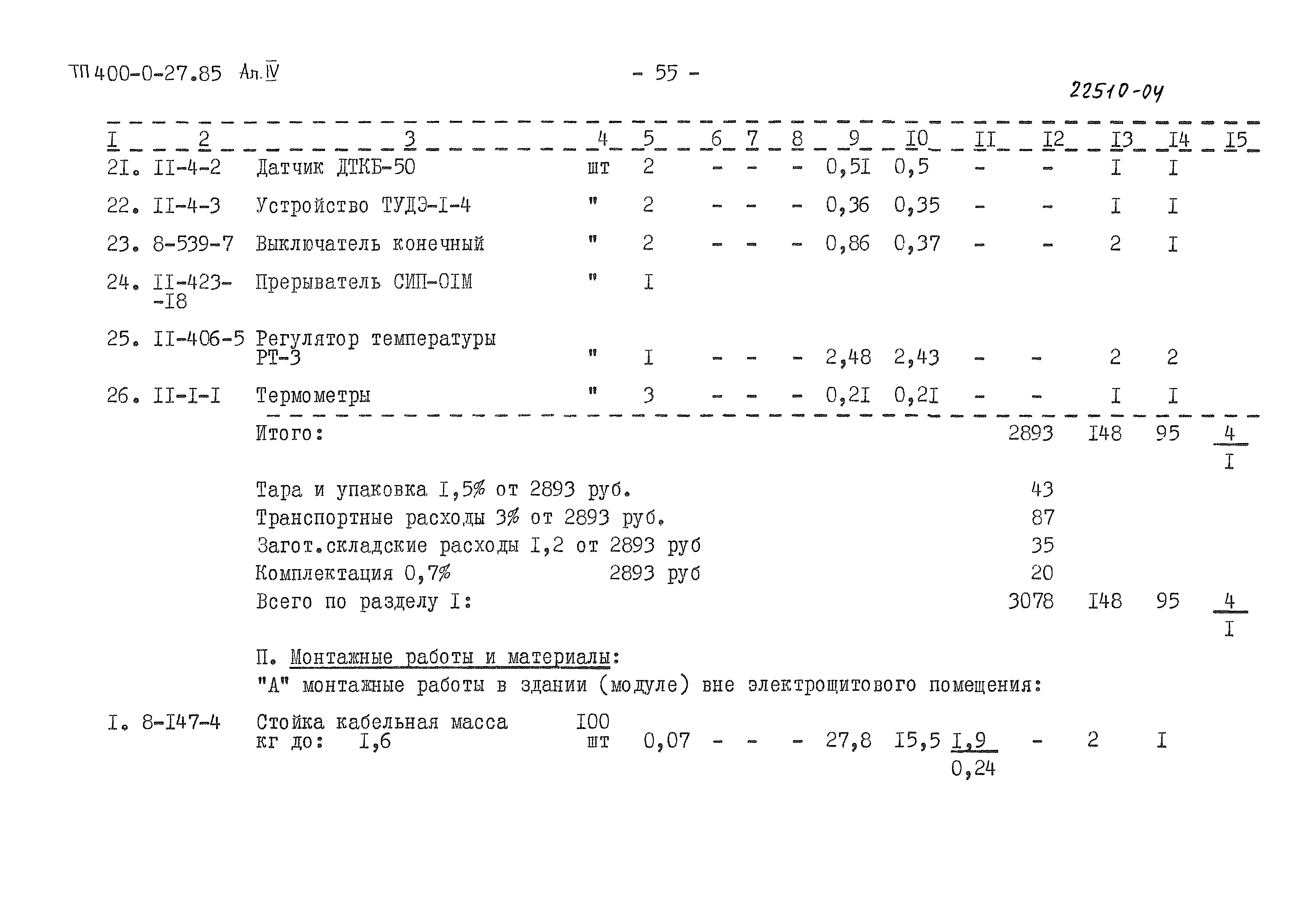 Типовые проектные решения 400-0-27.85