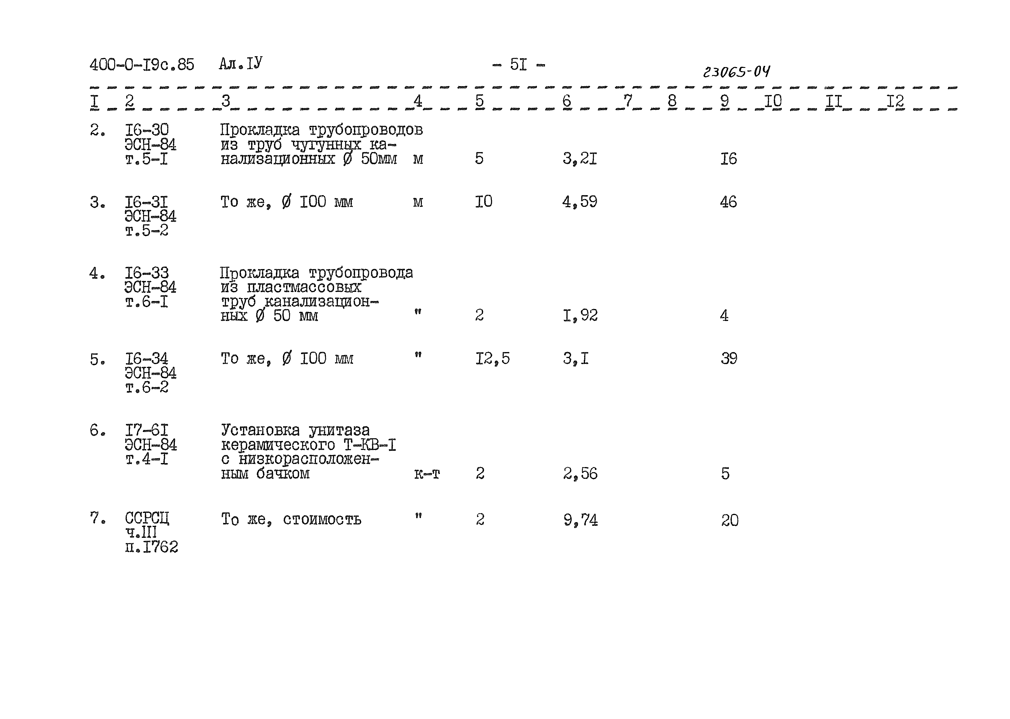 Типовые проектные решения 400-0-19с.85