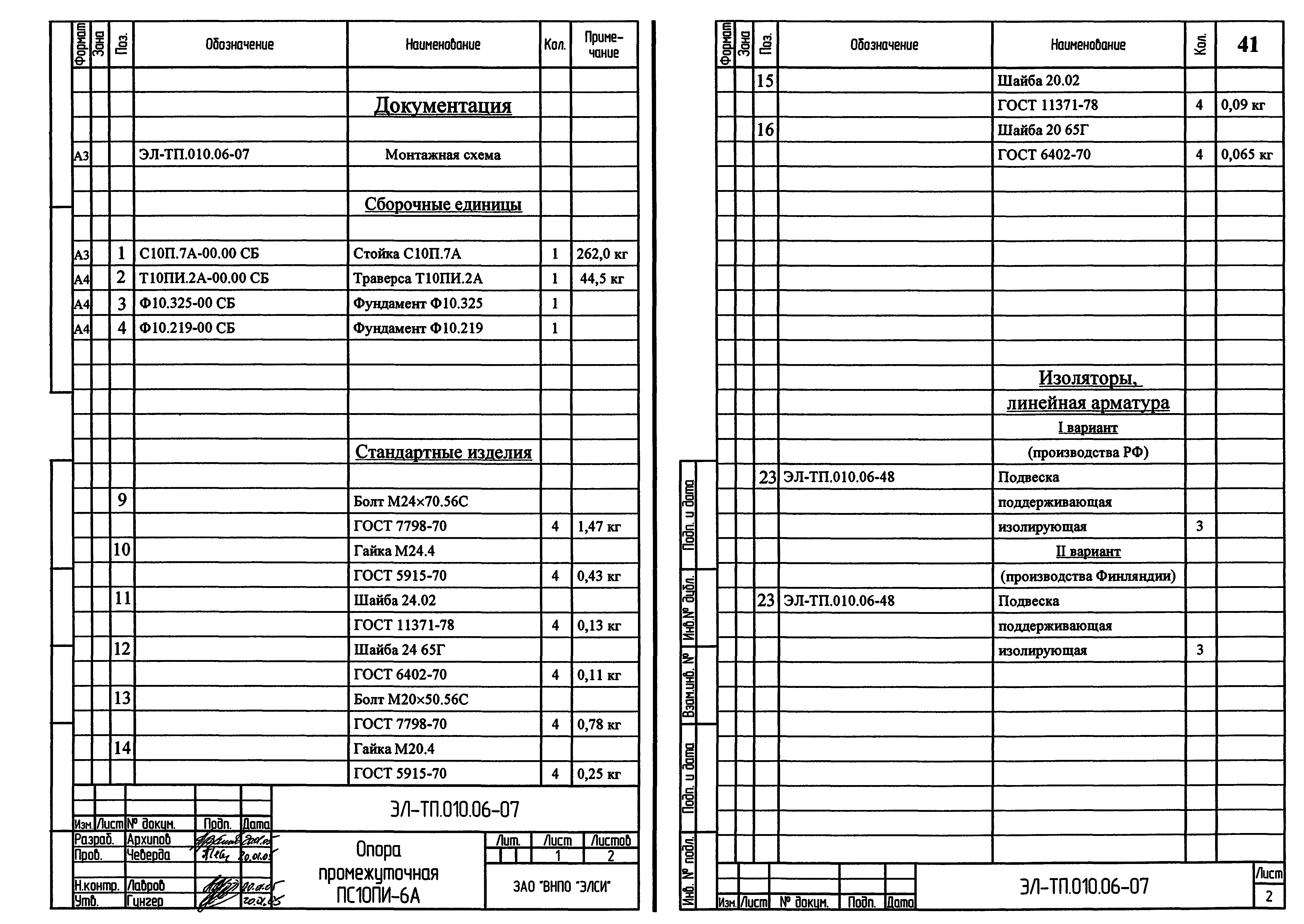 Серия ЭЛ-ТП.010.06