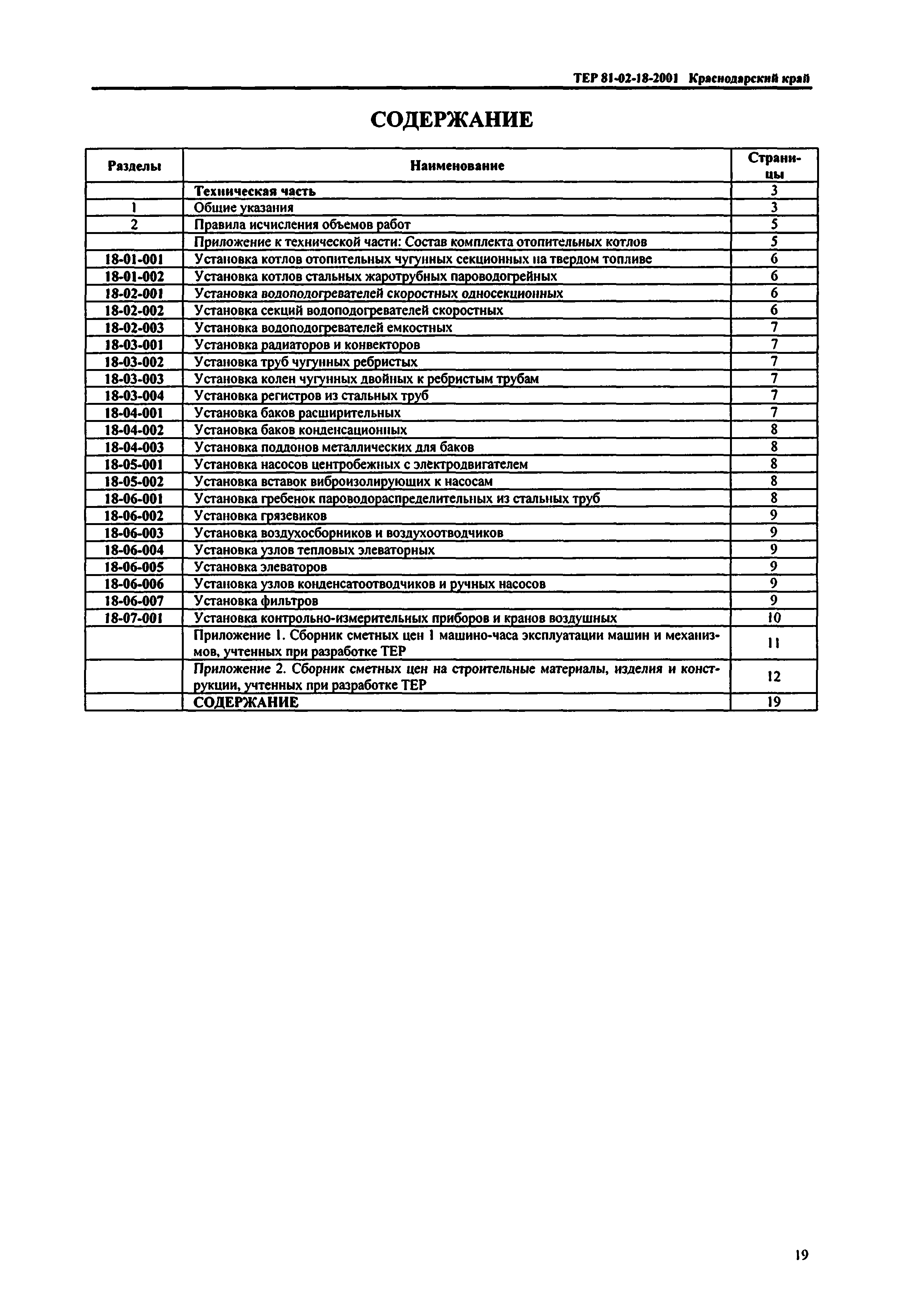 ТЕР Краснодарский край 2001-18