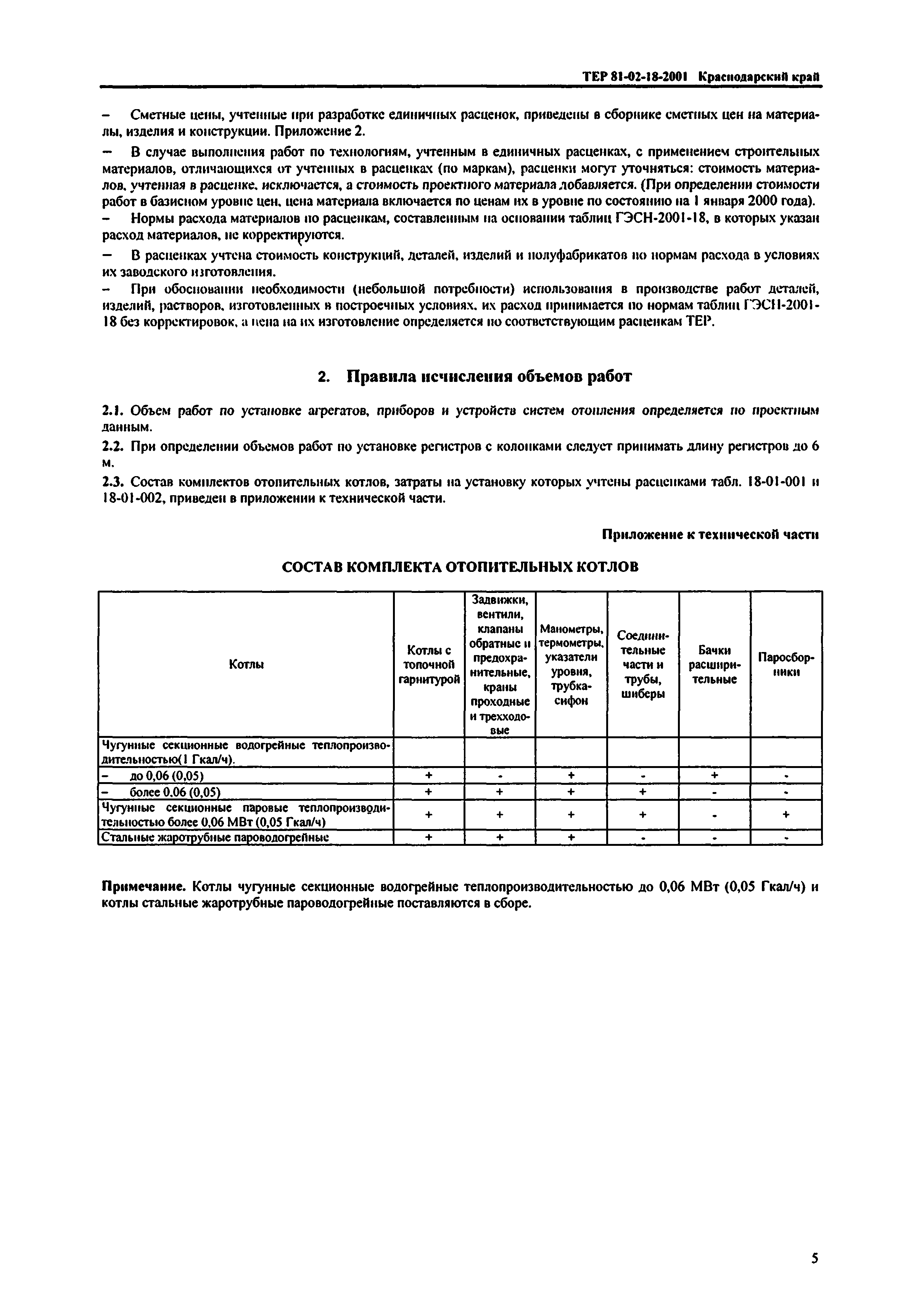 ТЕР Краснодарский край 2001-18