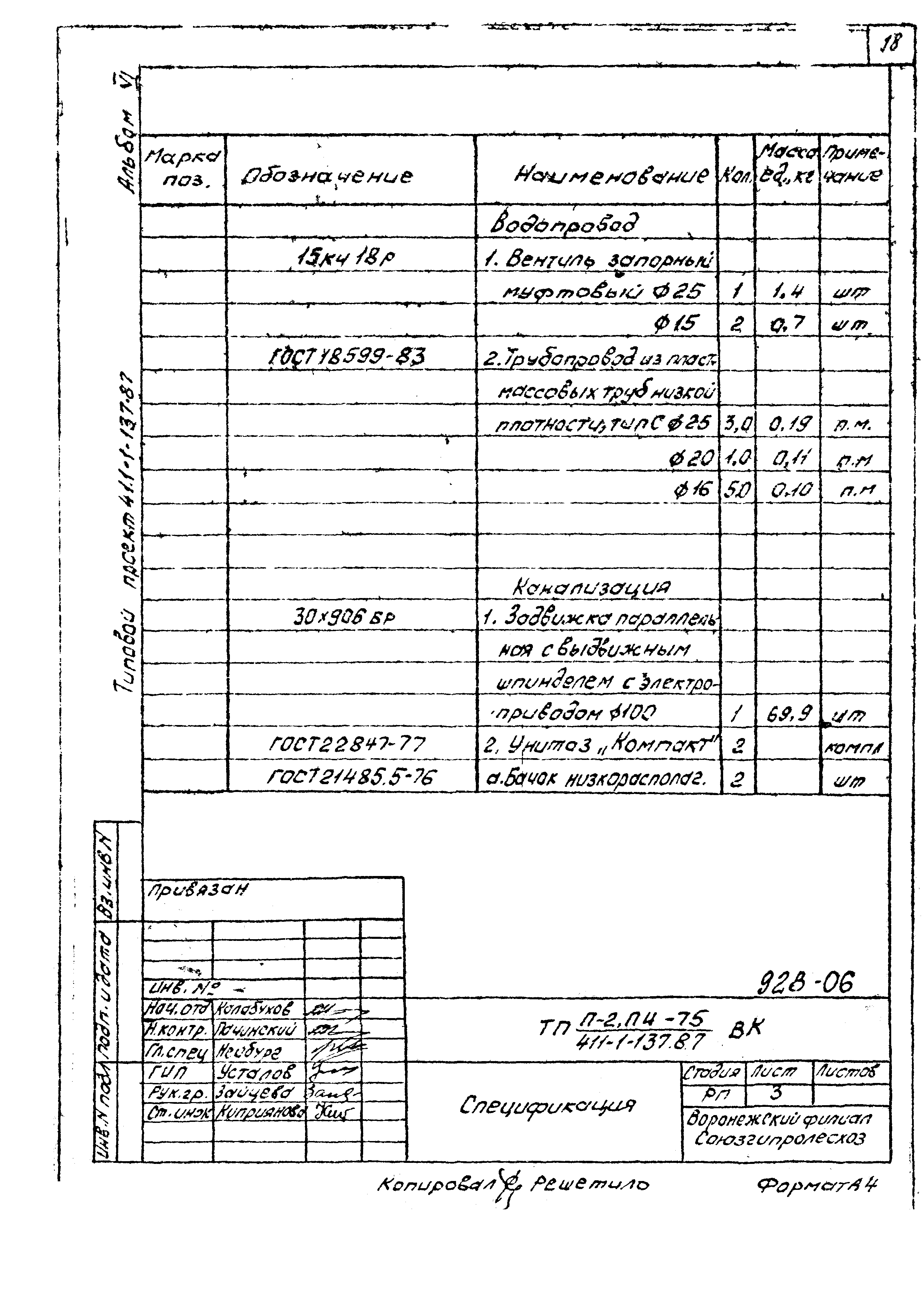 Типовой проект 411-1-137.87