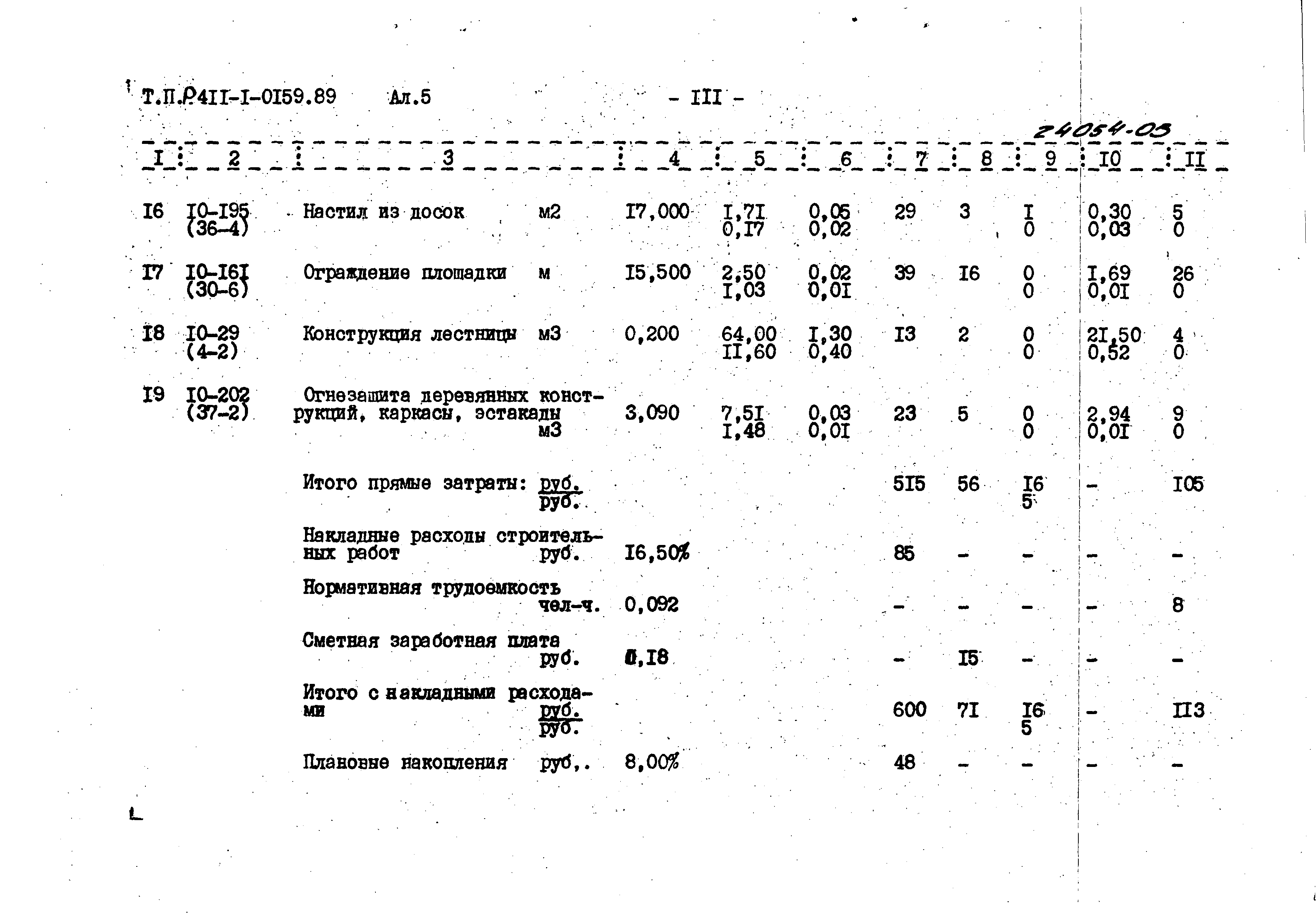 Типовые проектные решения 411-1-0159.89