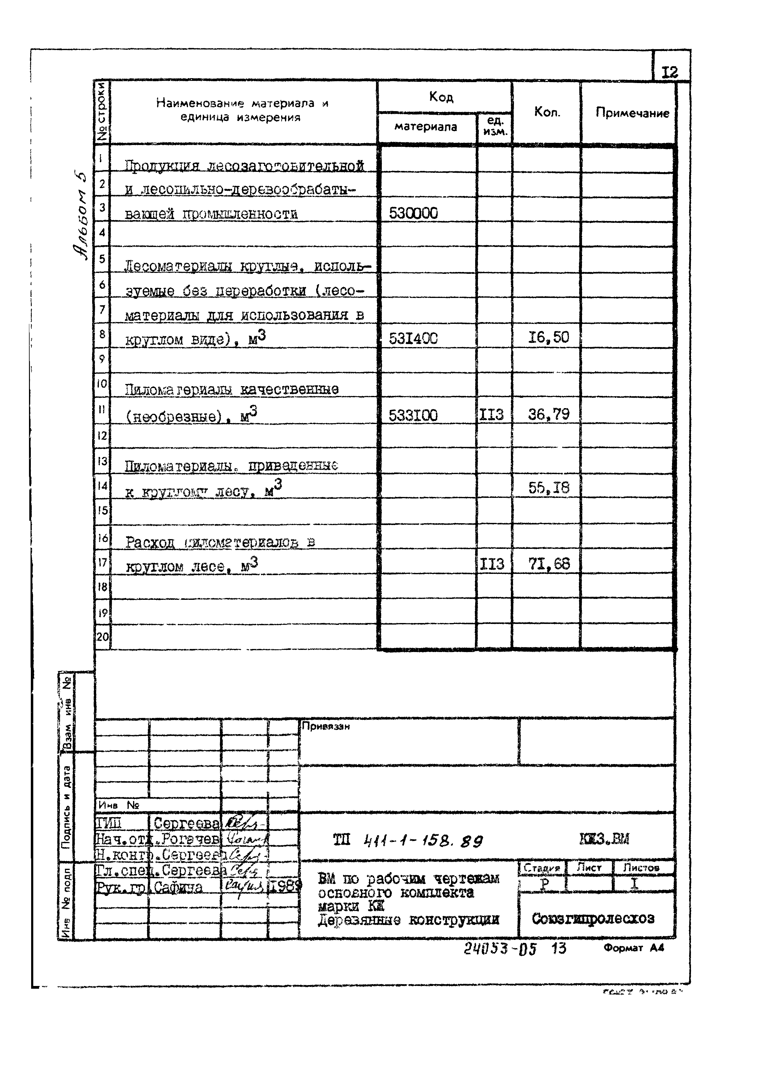 Типовой проект 411-1-158.89