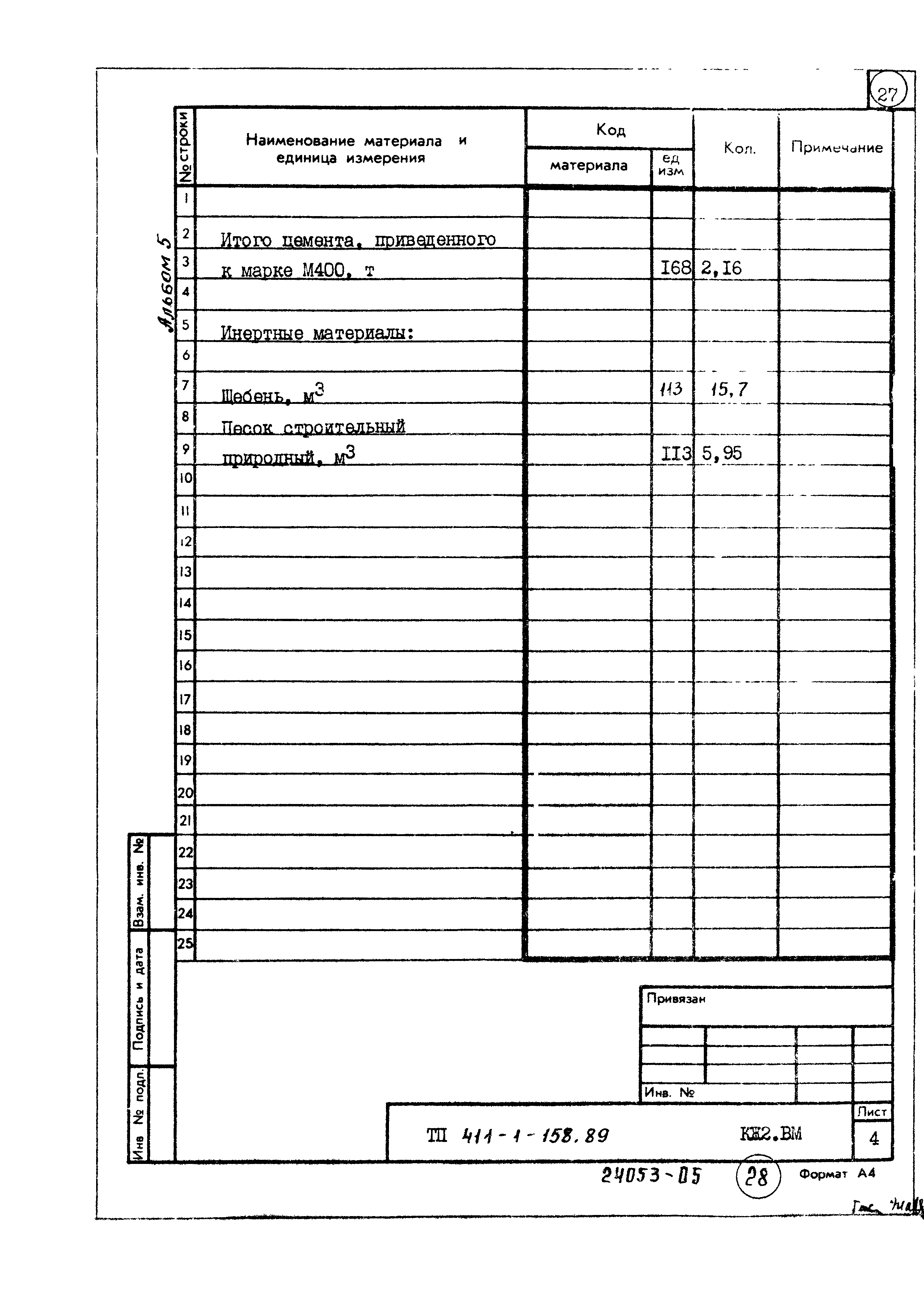 Типовой проект 411-1-158.89