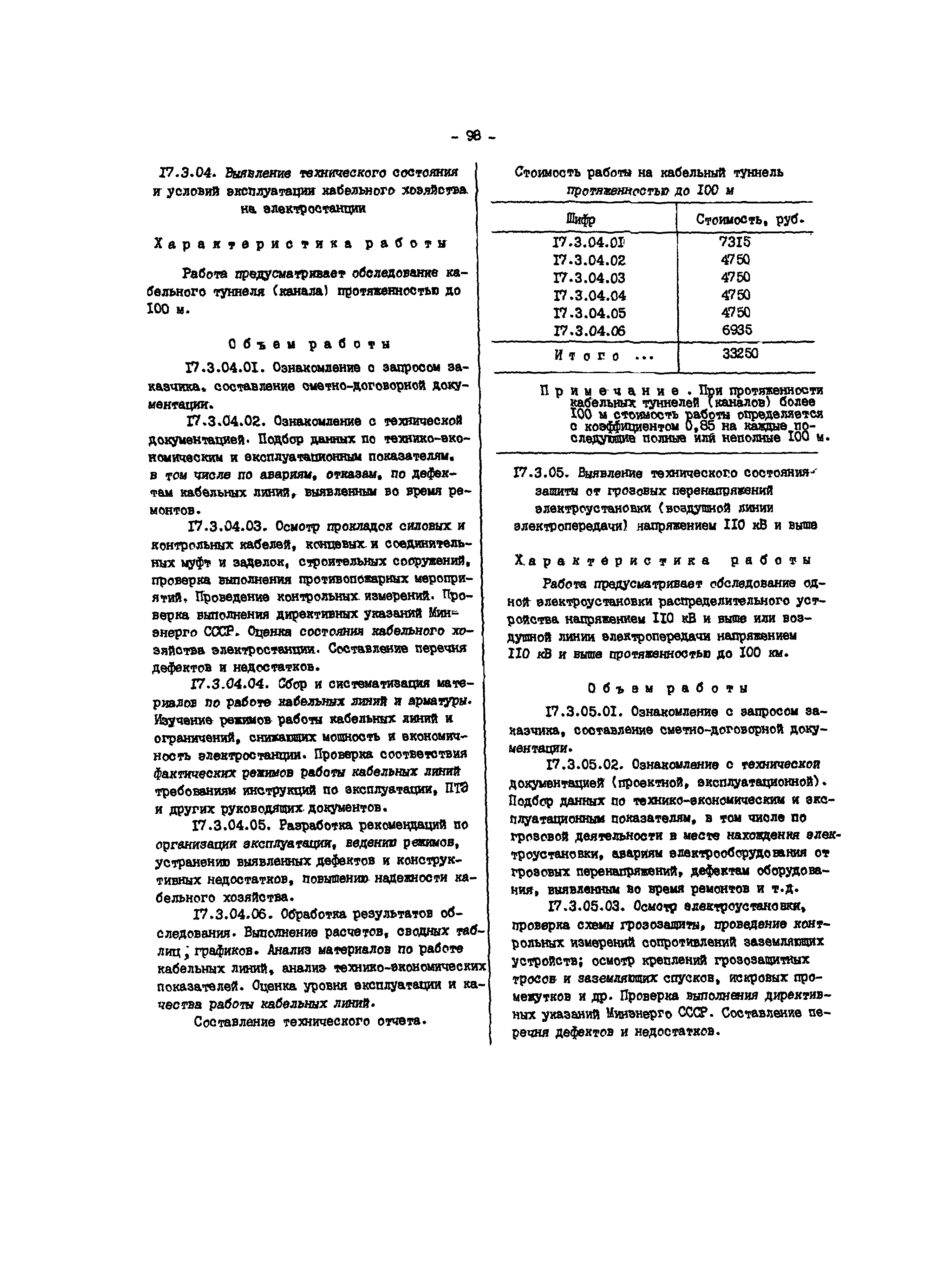 Прейскурант 