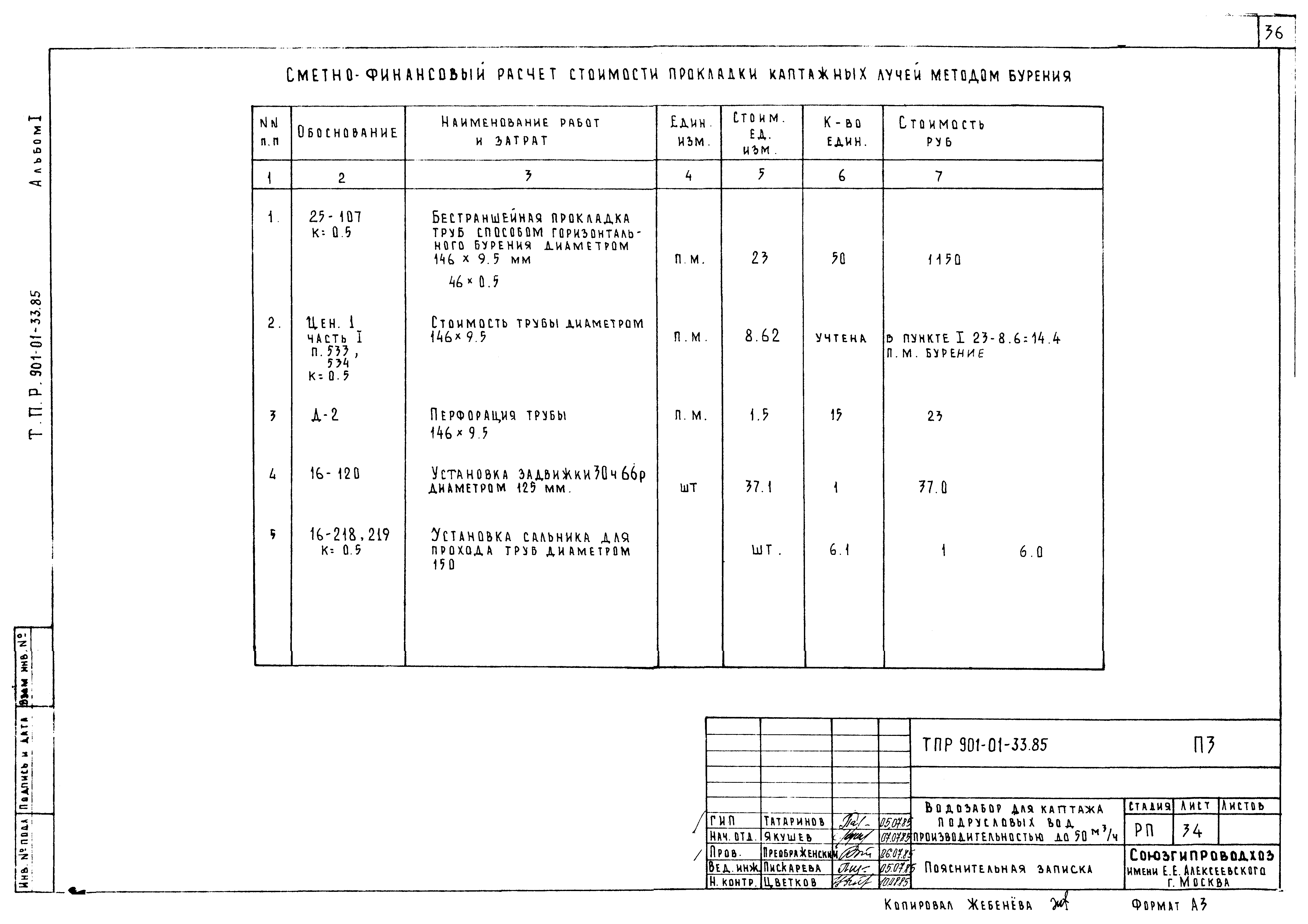 Типовые проектные решения 901-01-33.85