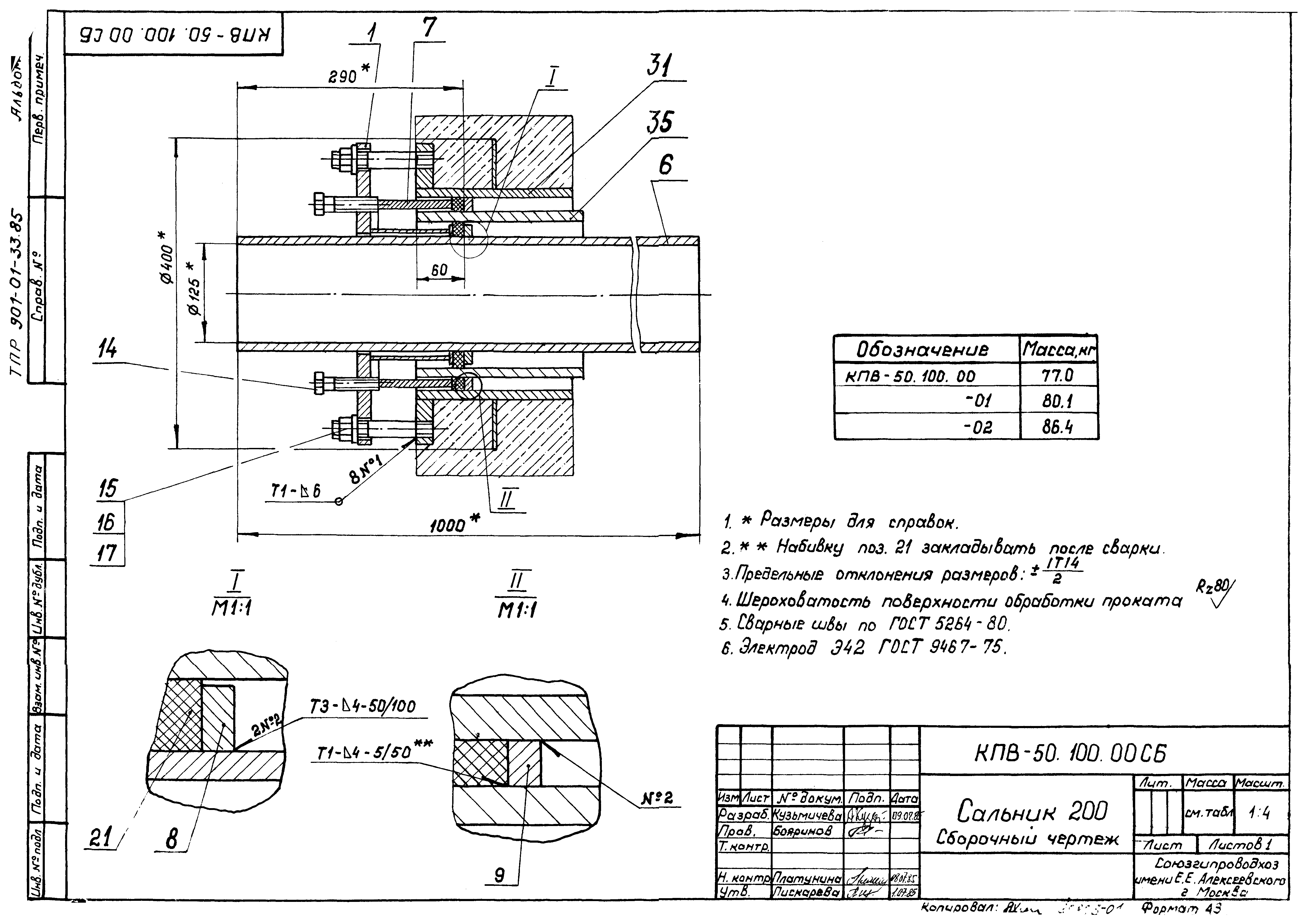 Типовые проектные решения 901-01-33.85