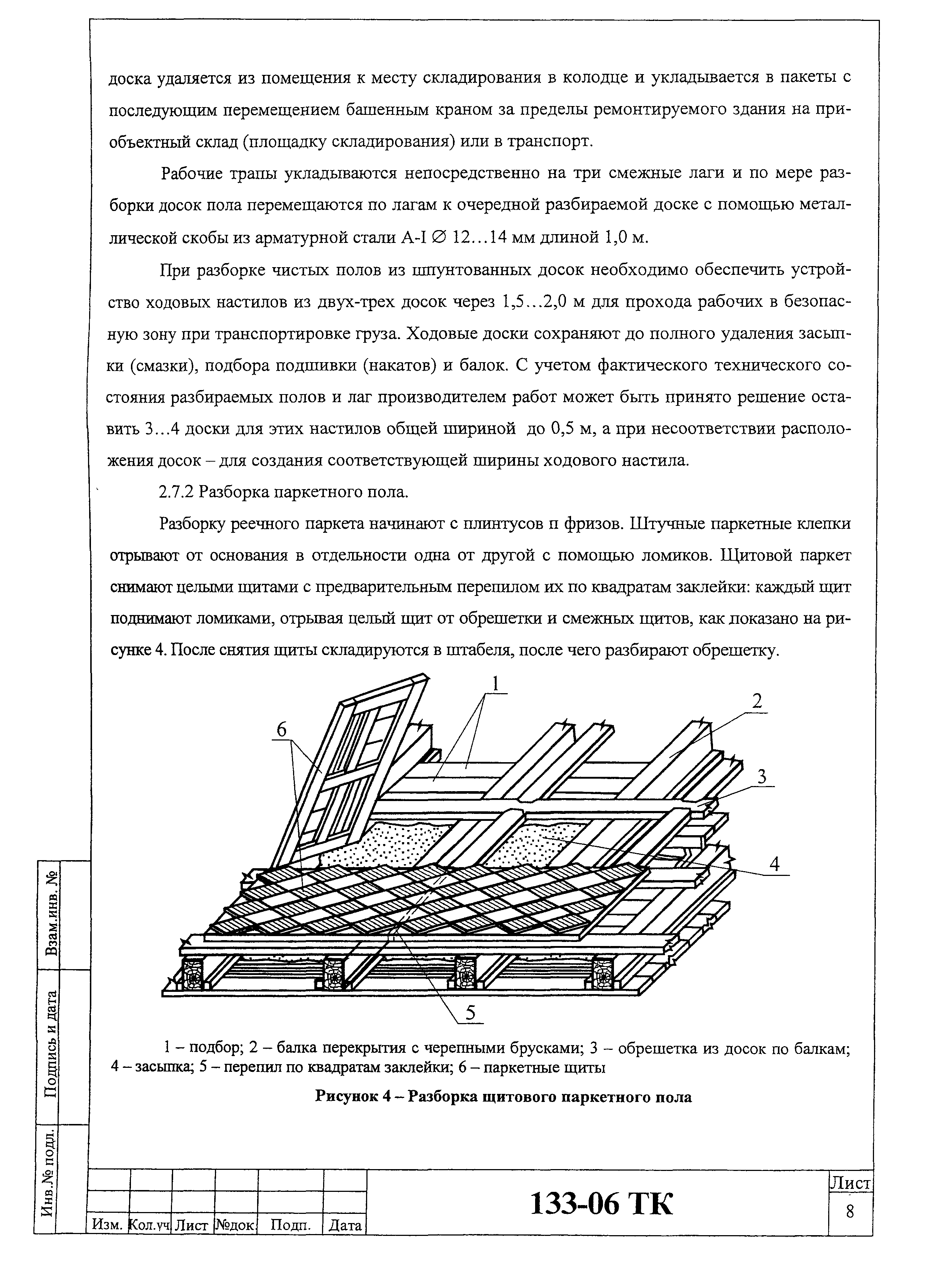 Технологическая карта 133-06 ТК