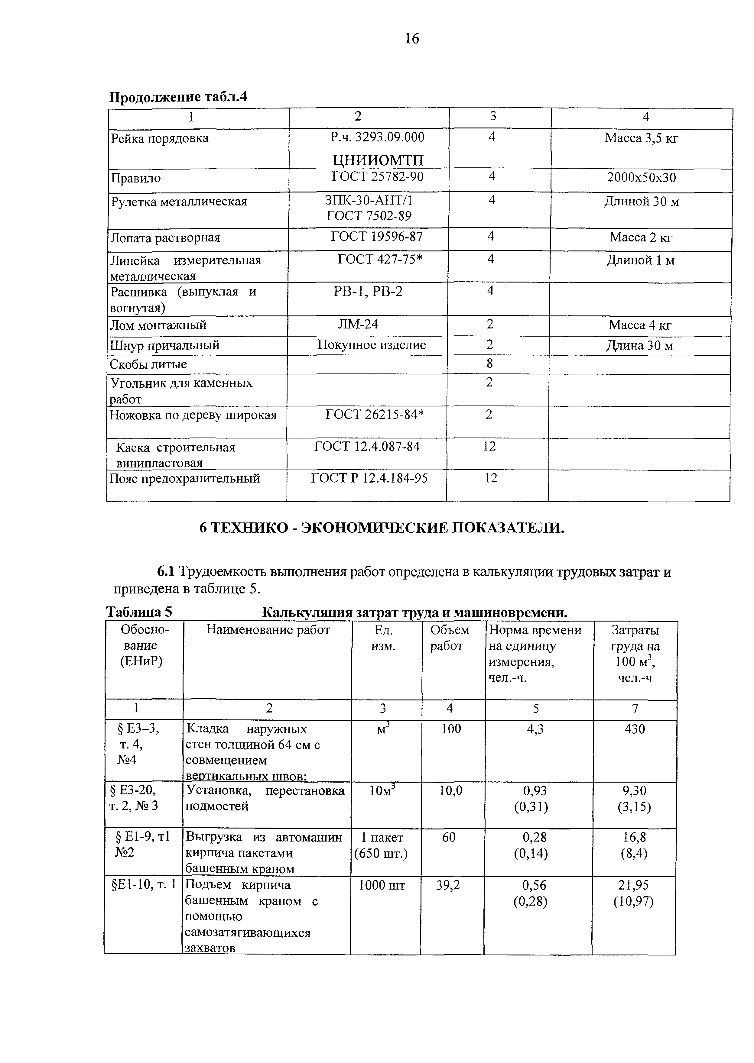 Технологическая карта 137-06