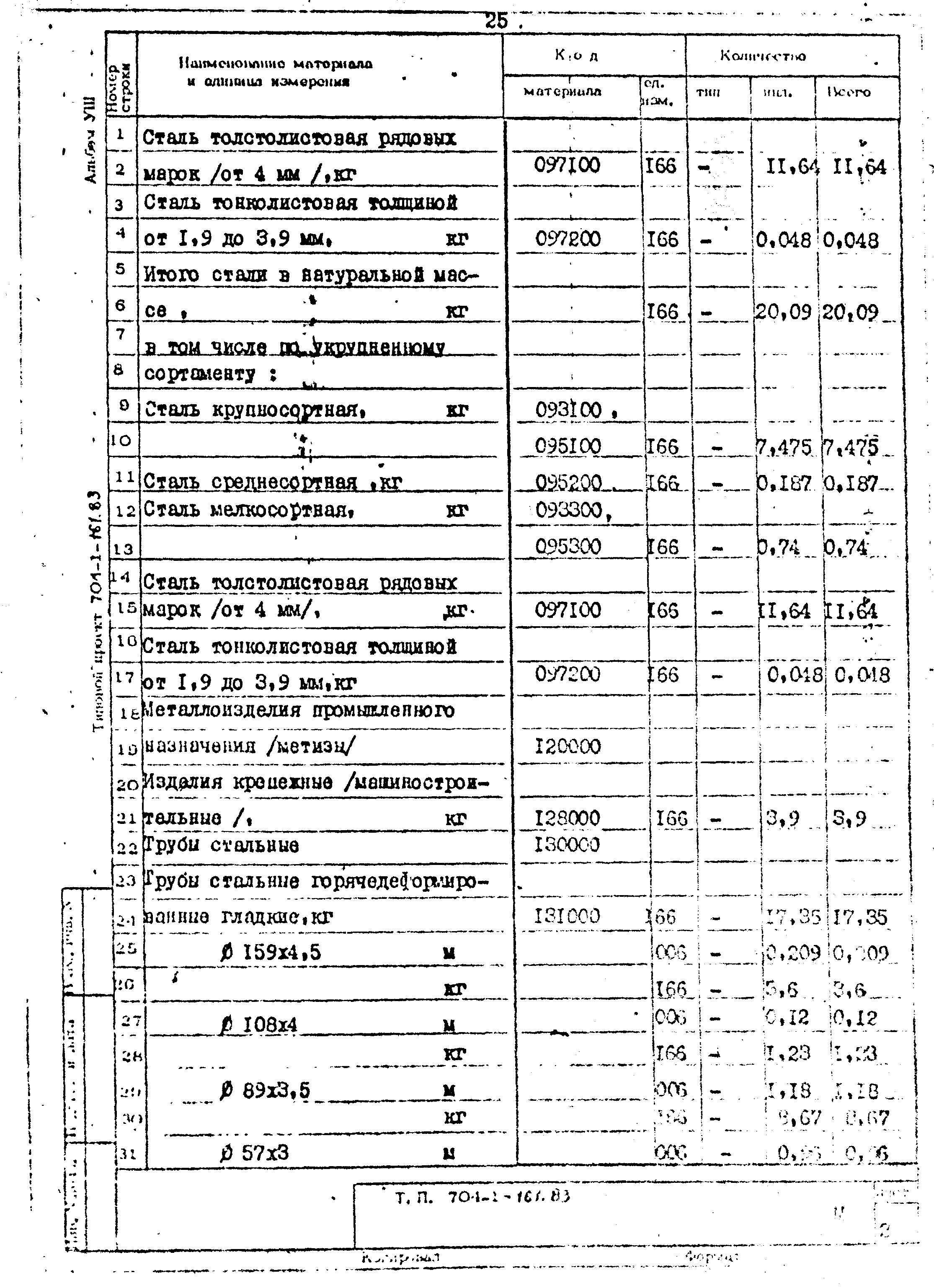 Типовой проект 704-1-161.83