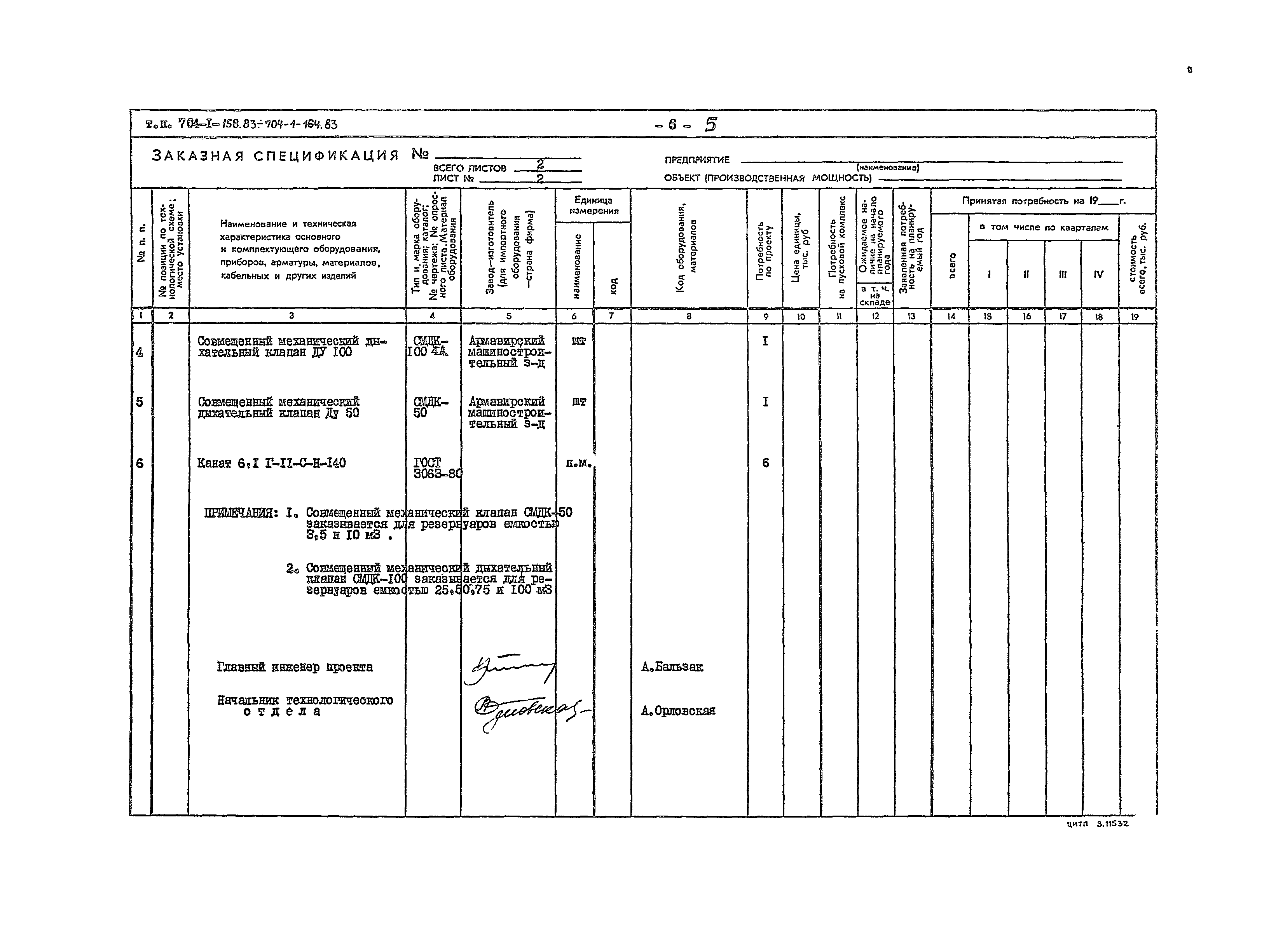 Типовой проект 704-1-158.83