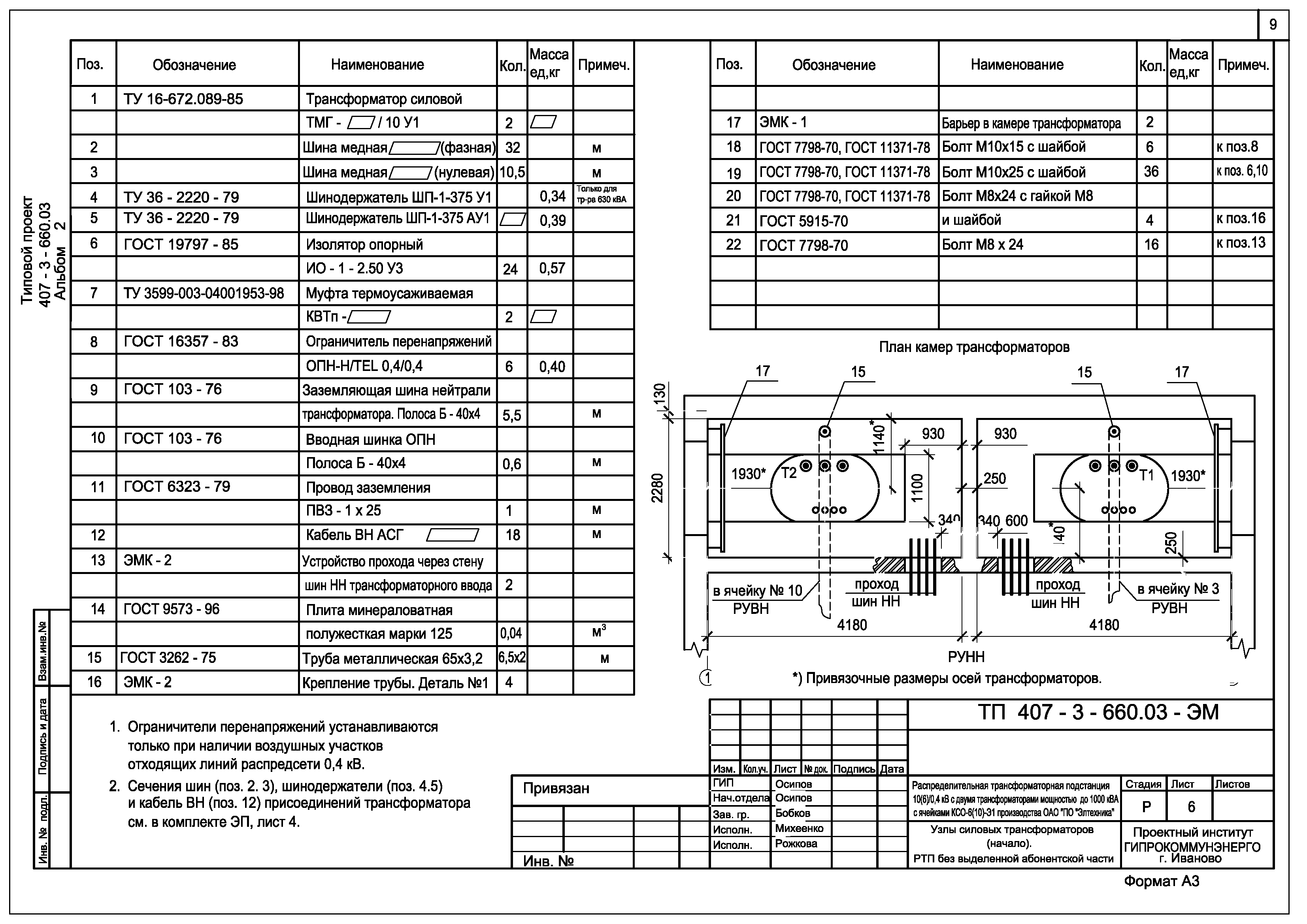 Типовой проект 407-3-660.03