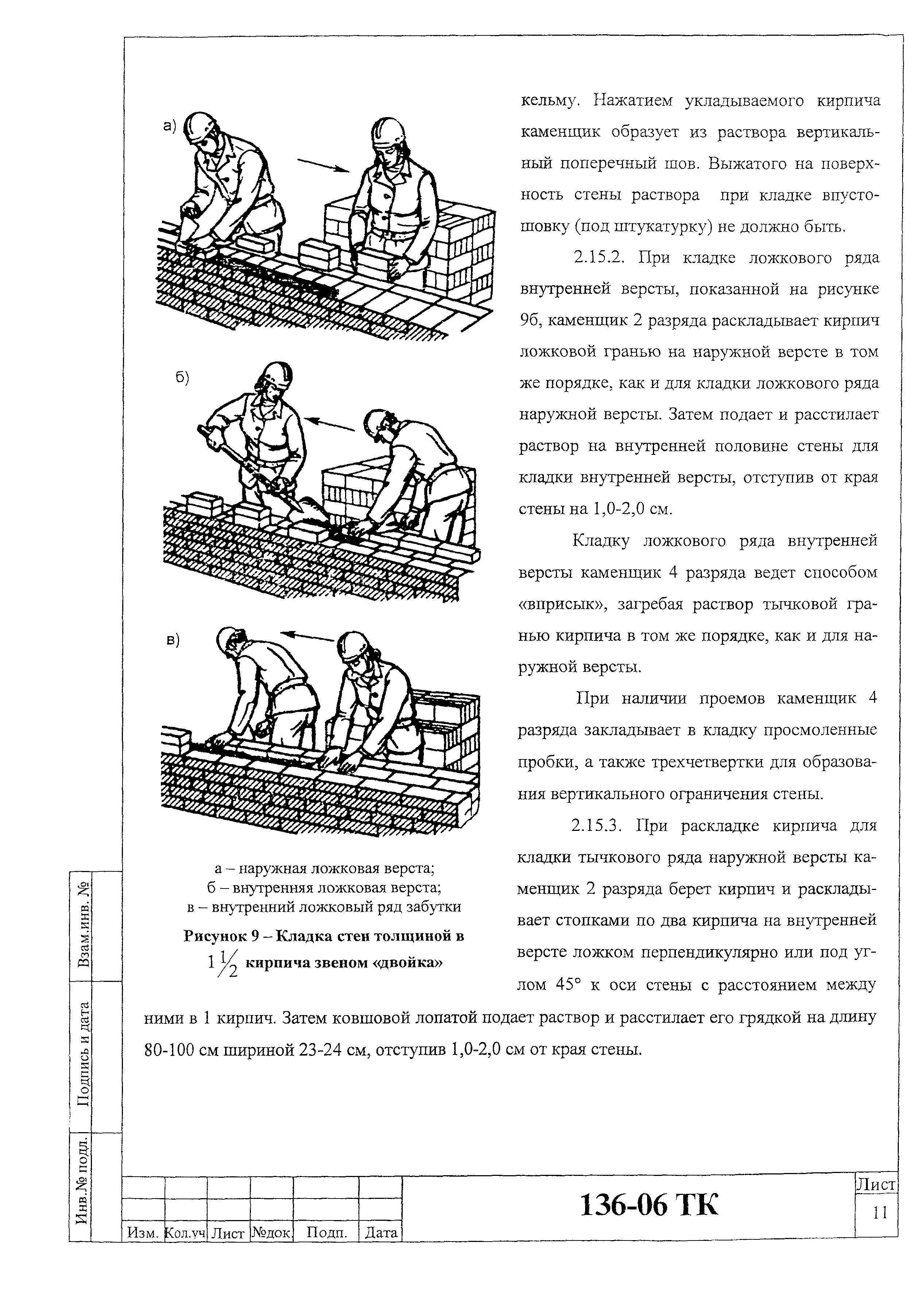 Технологическая карта 136-06 ТК