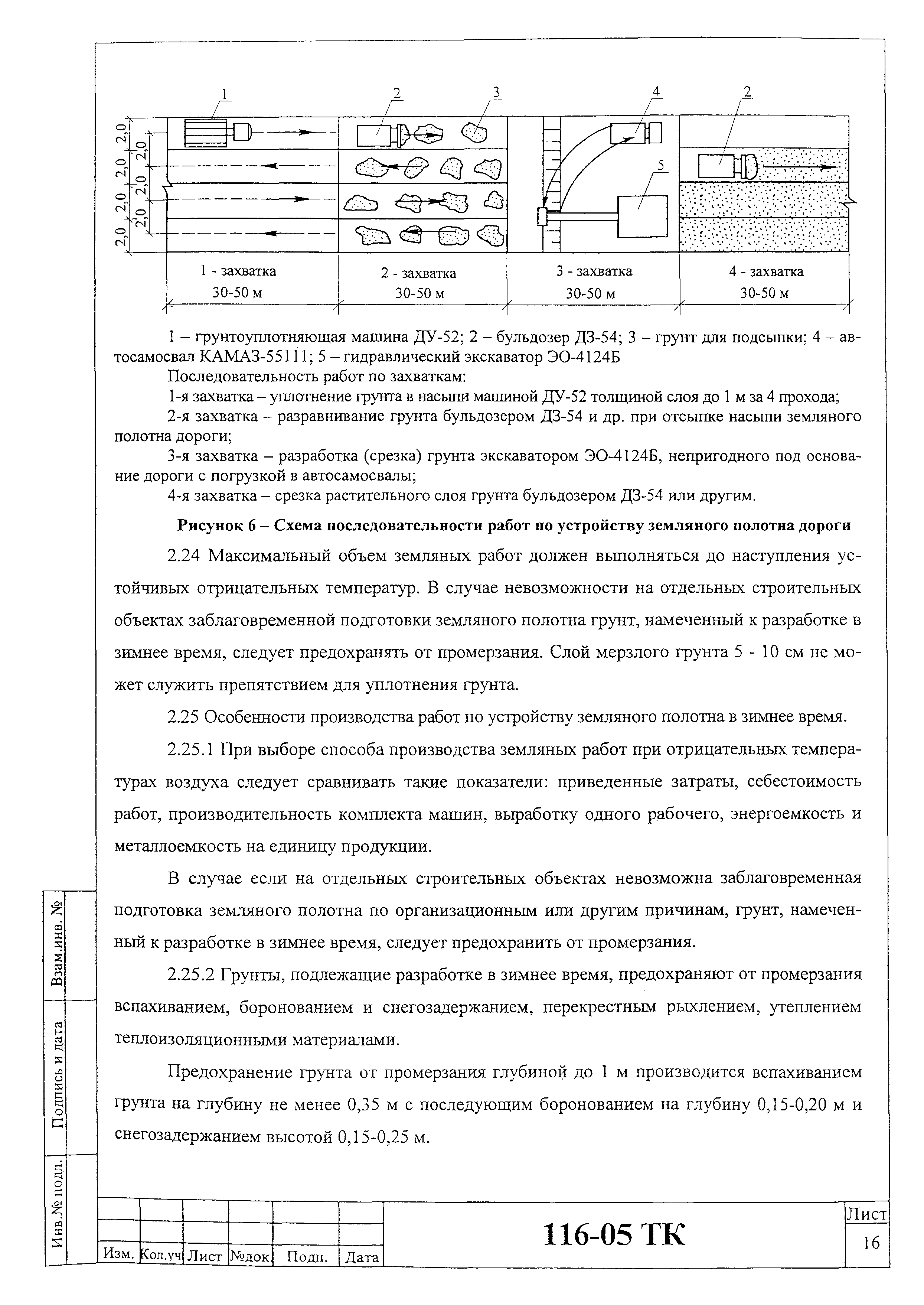 Технологическая карта 116-05 ТК