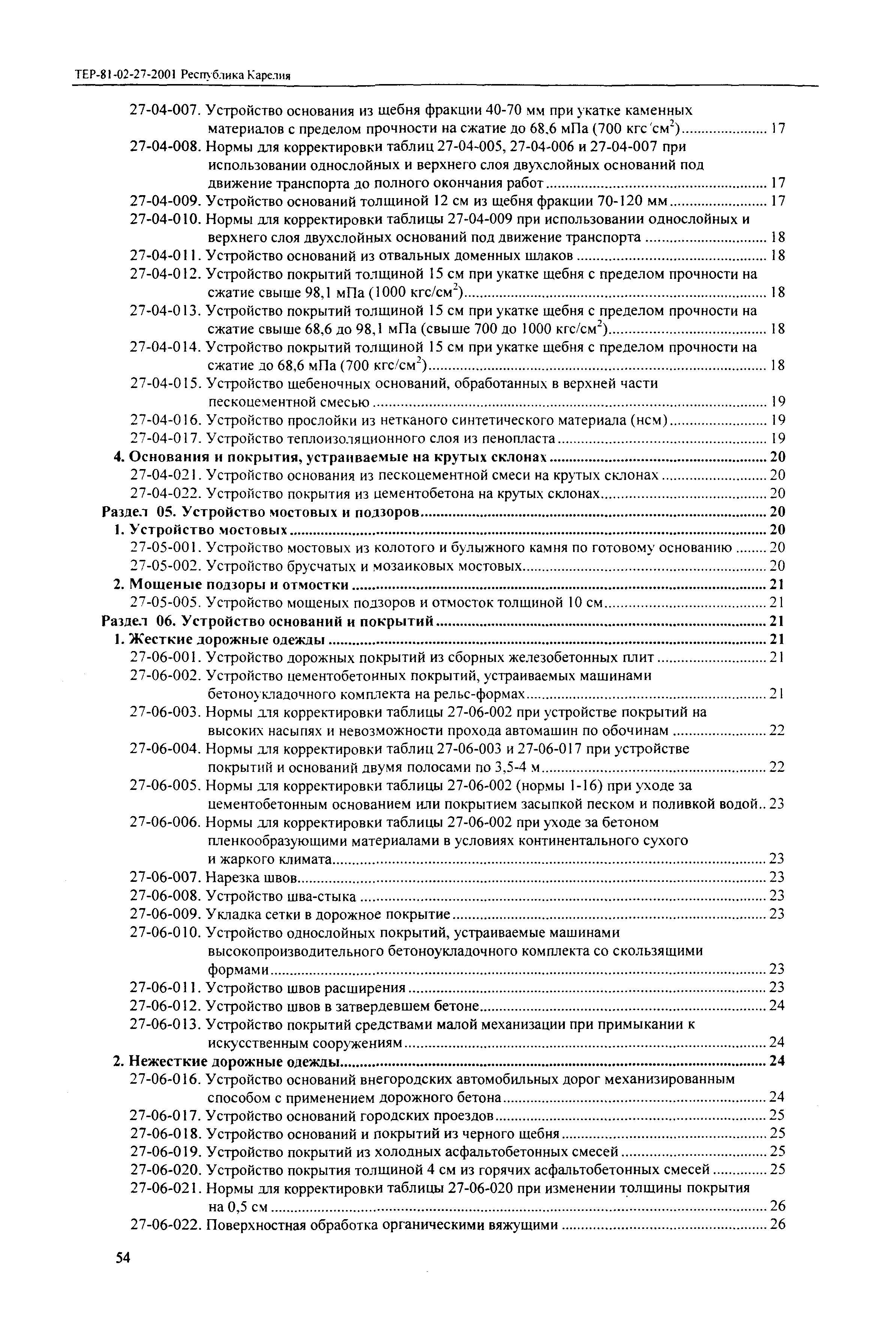 ТЕР Республика Карелия 2001-27