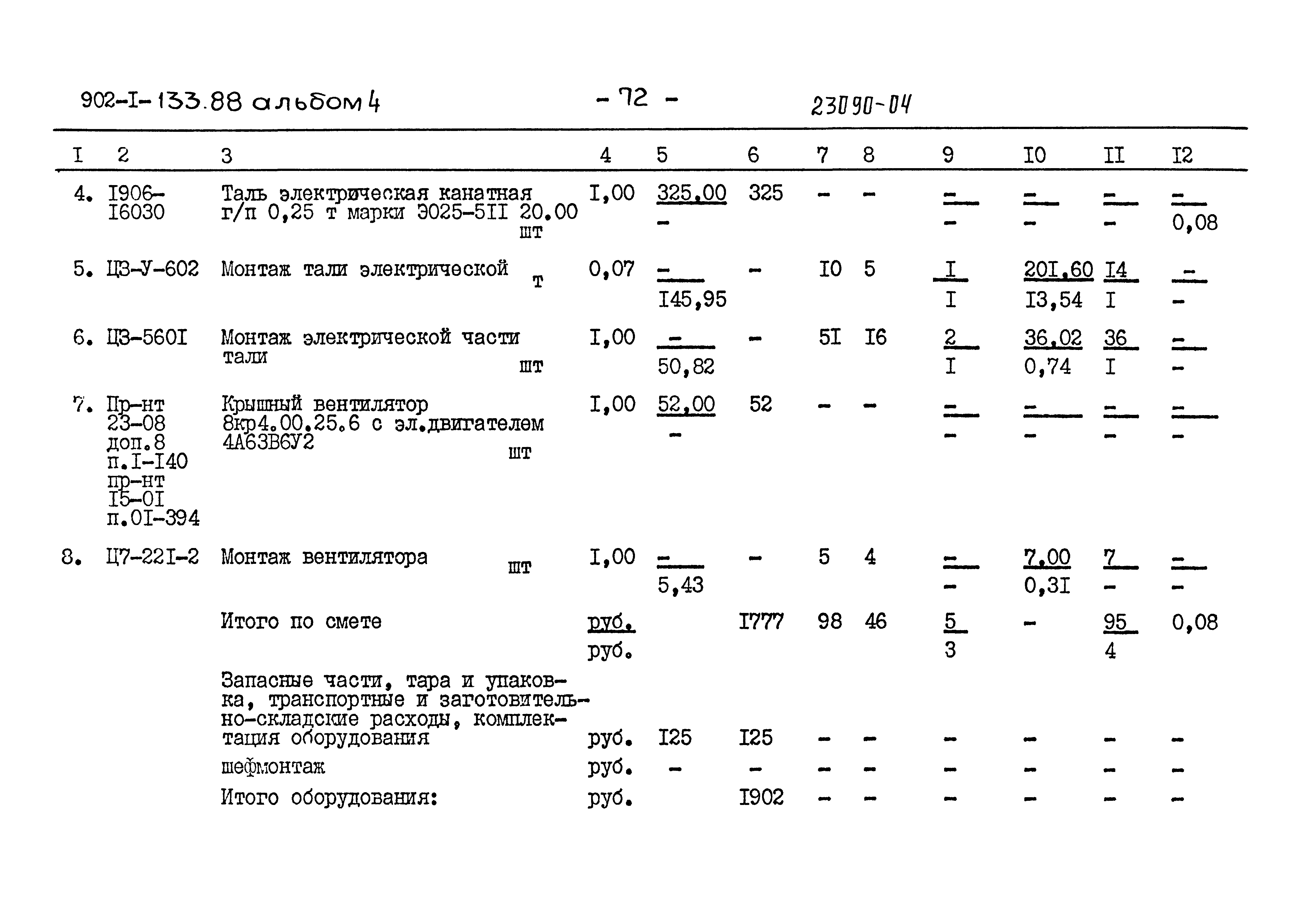 Типовой проект 902-1-133.88