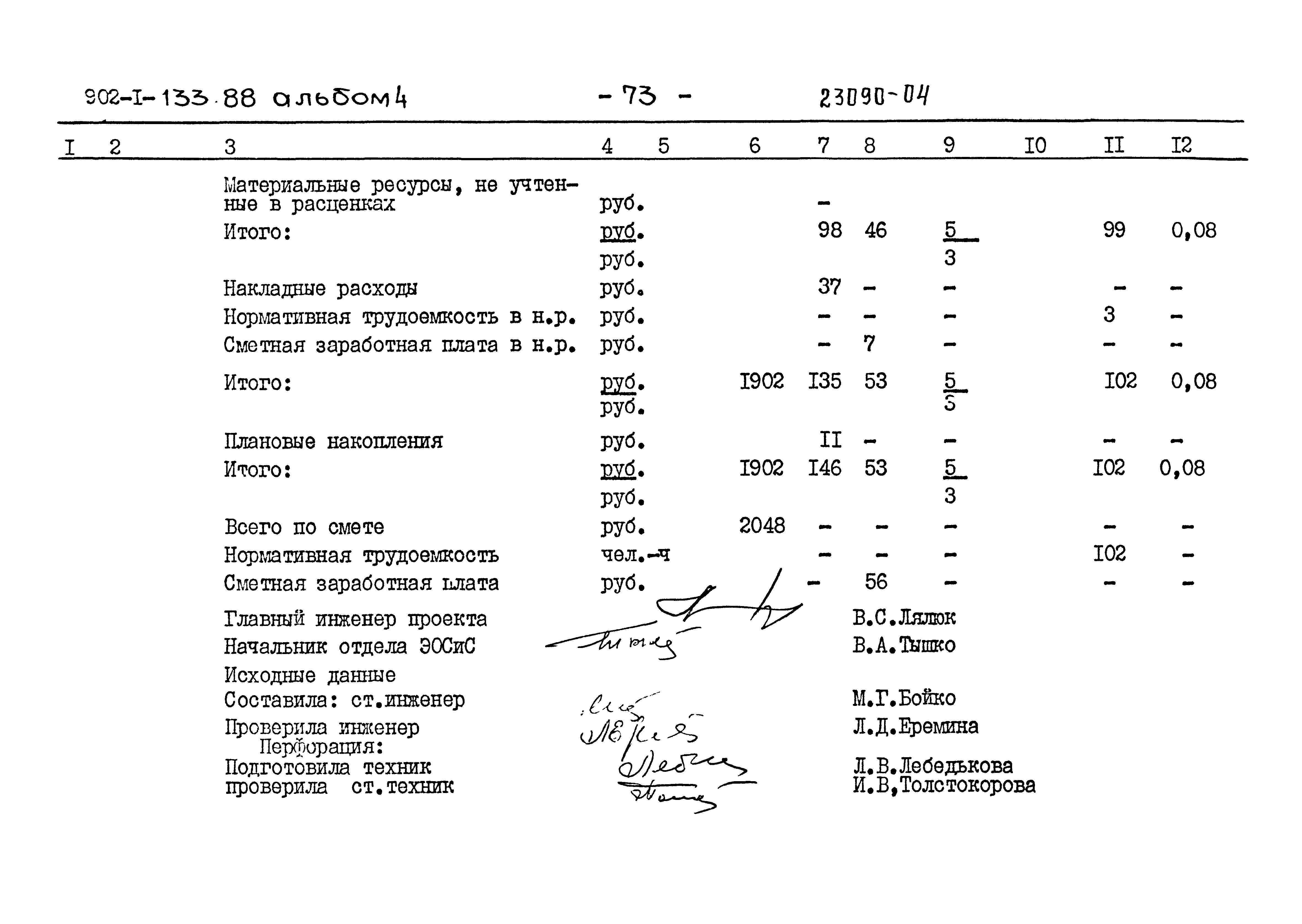 Типовой проект 902-1-133.88
