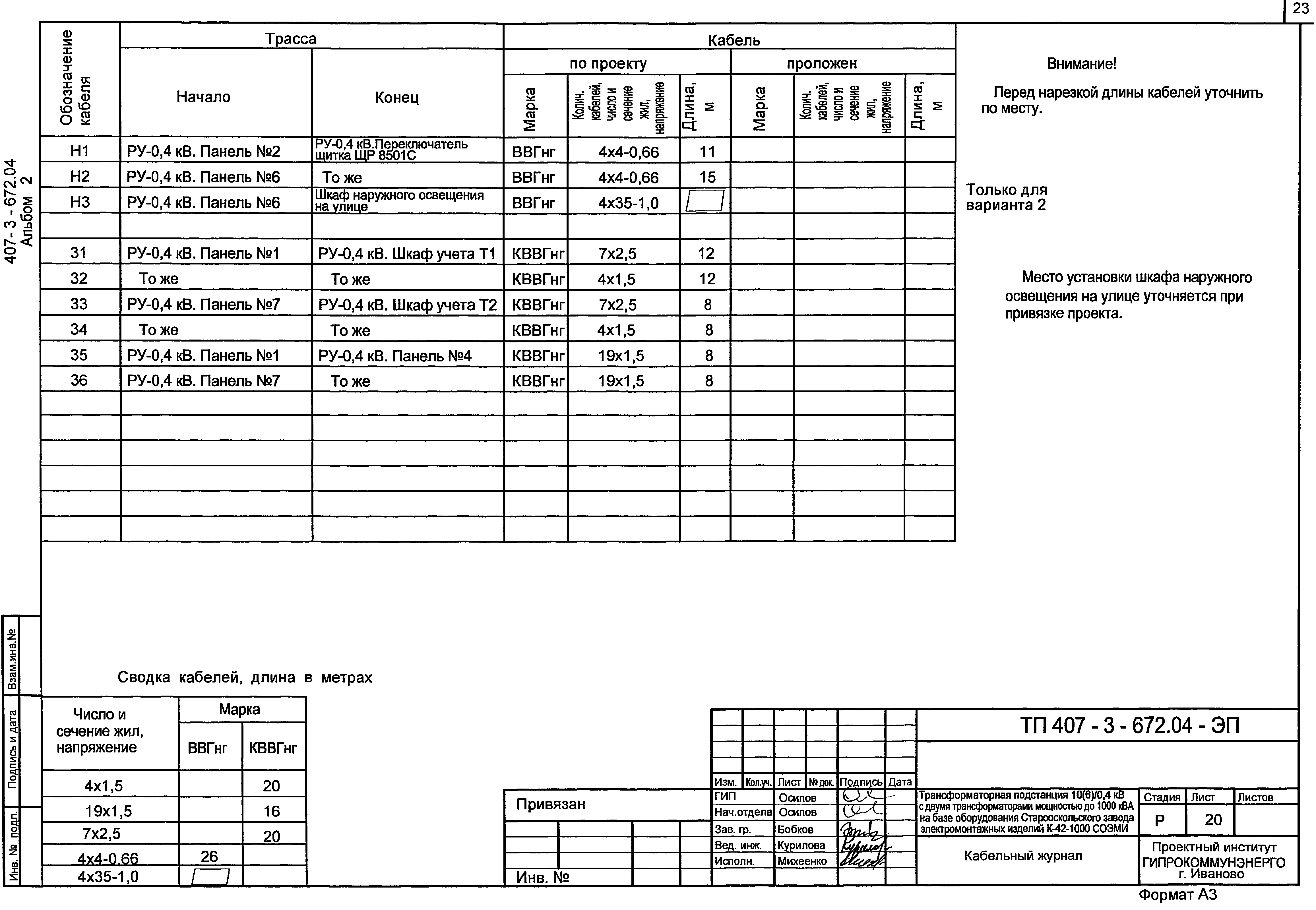 Типовой проект 407-3-672.04