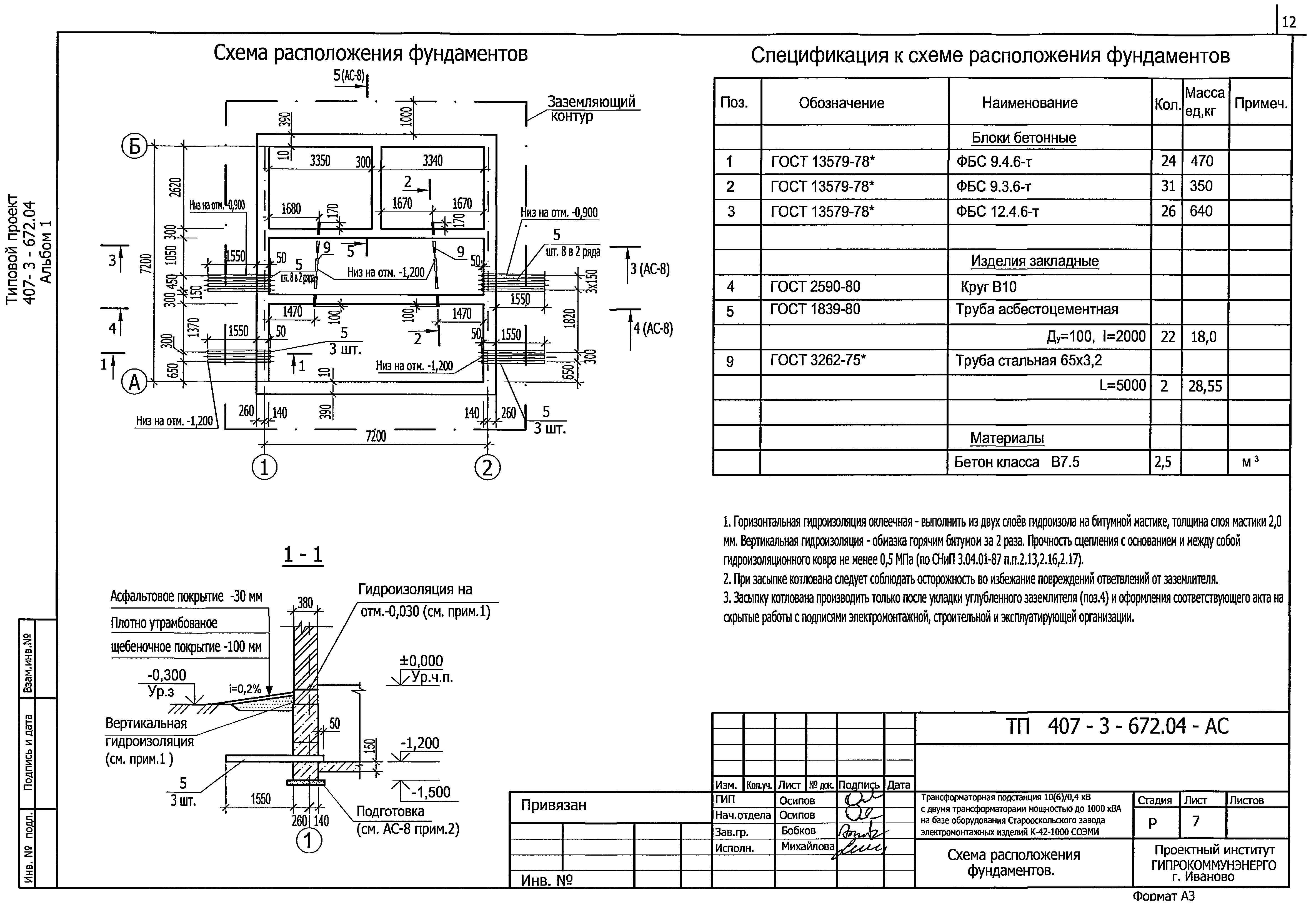 Типовой проект 407-3-672.04