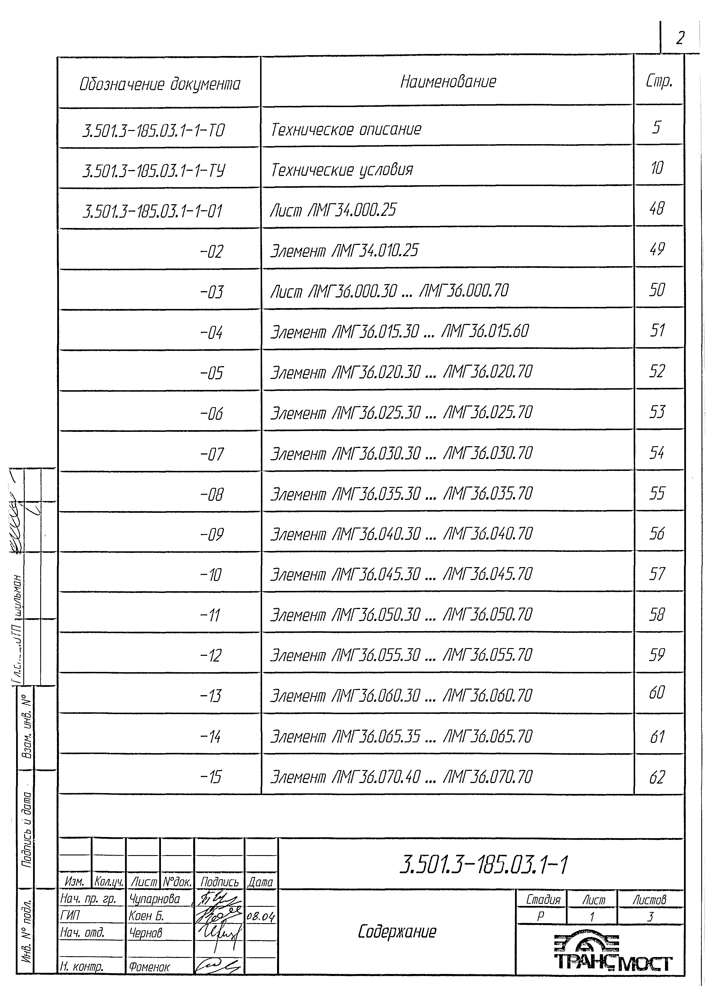 Серия 3.501.3-185.03
