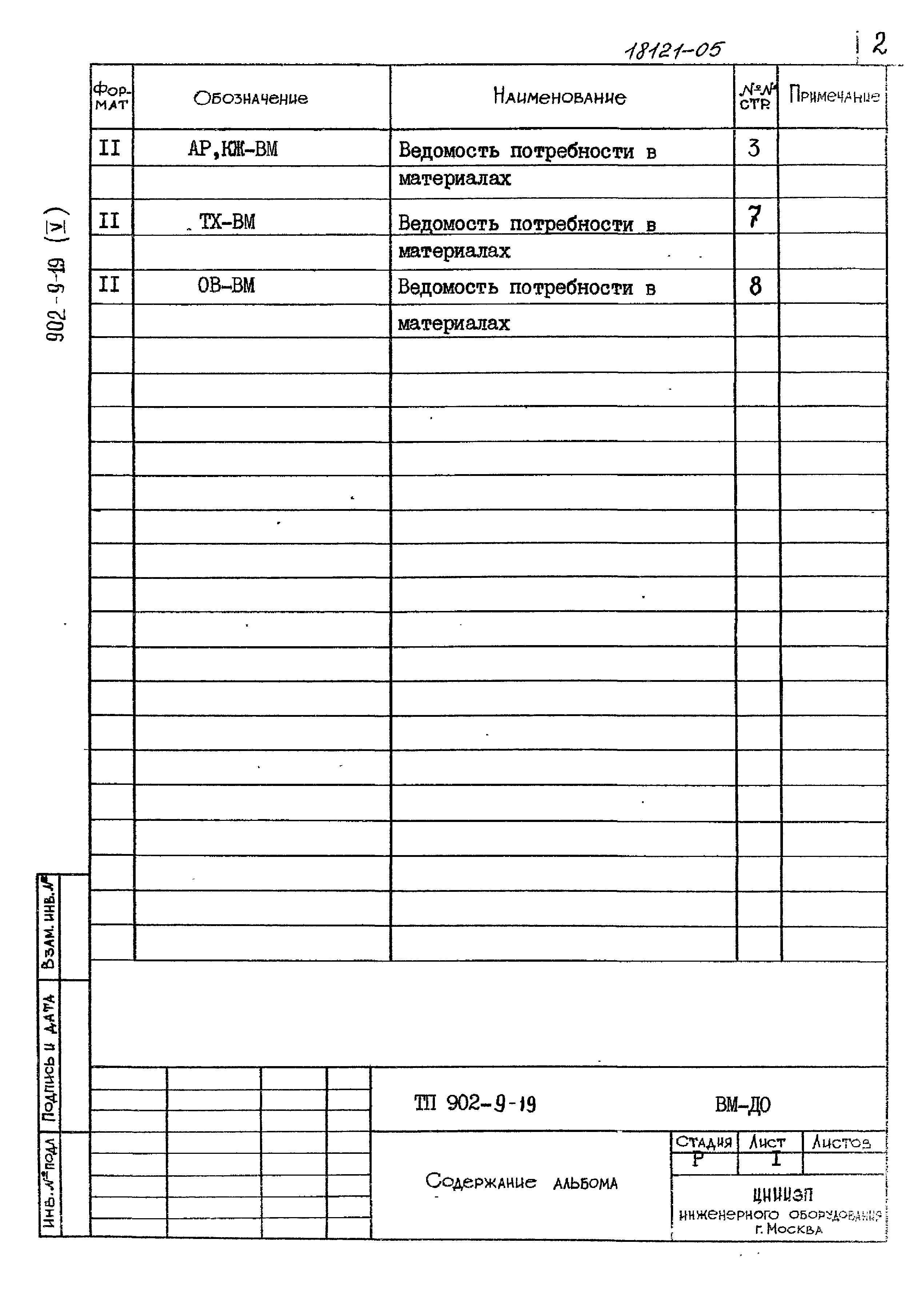Типовой проект 902-9-19