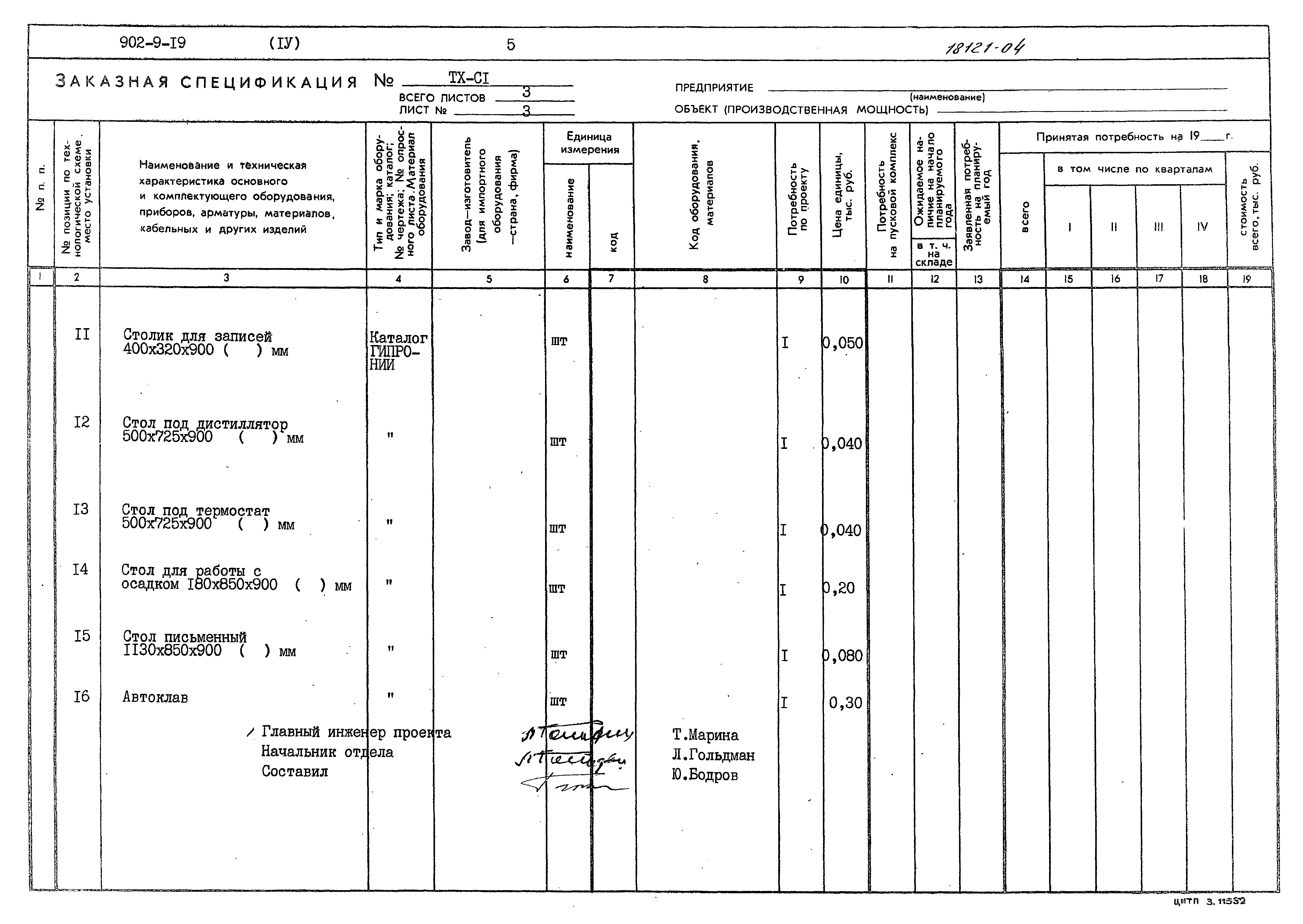 Типовой проект 902-9-19