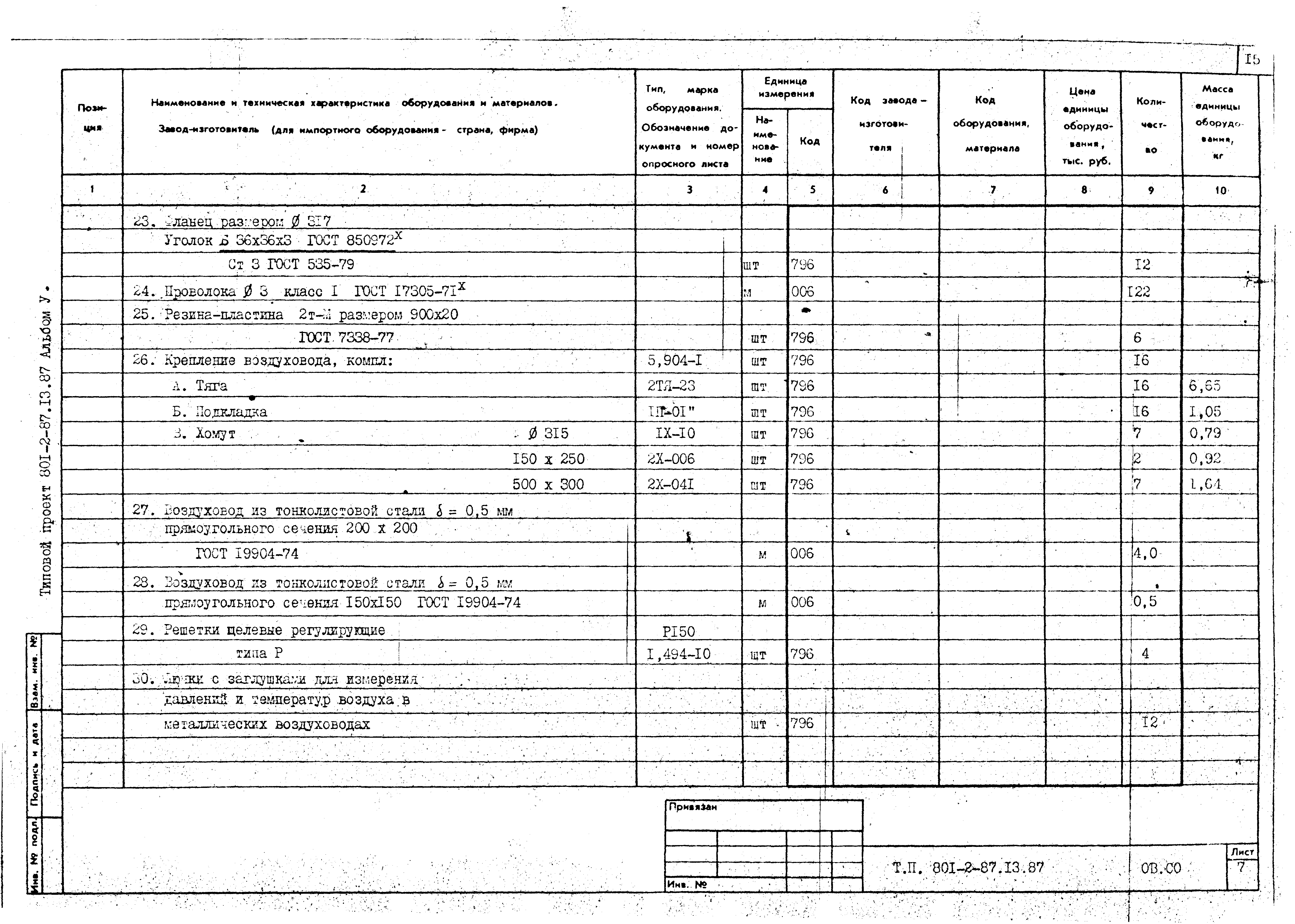 Типовой проект 801-2-87.13.87