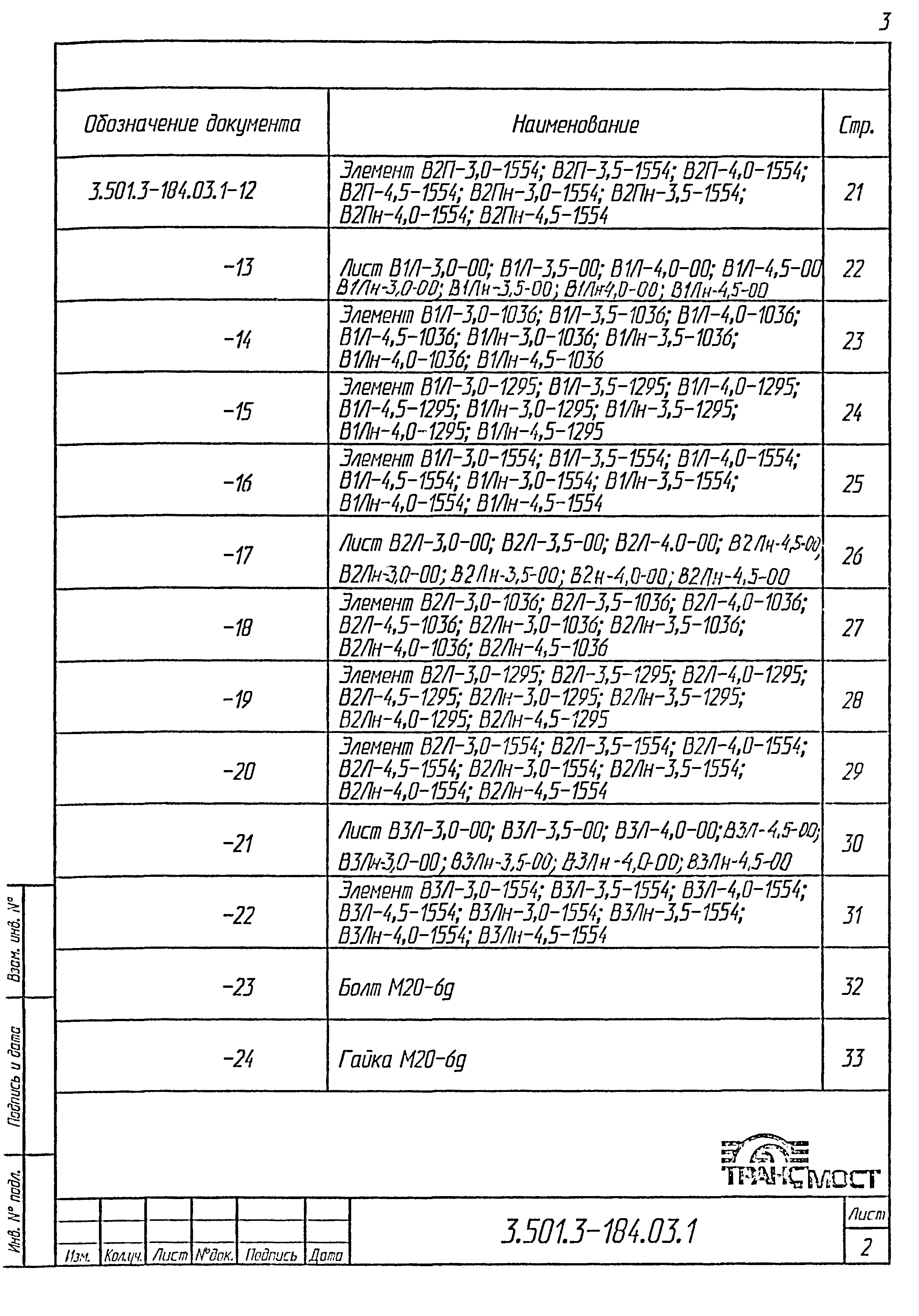 Серия 3.501.3-184.03