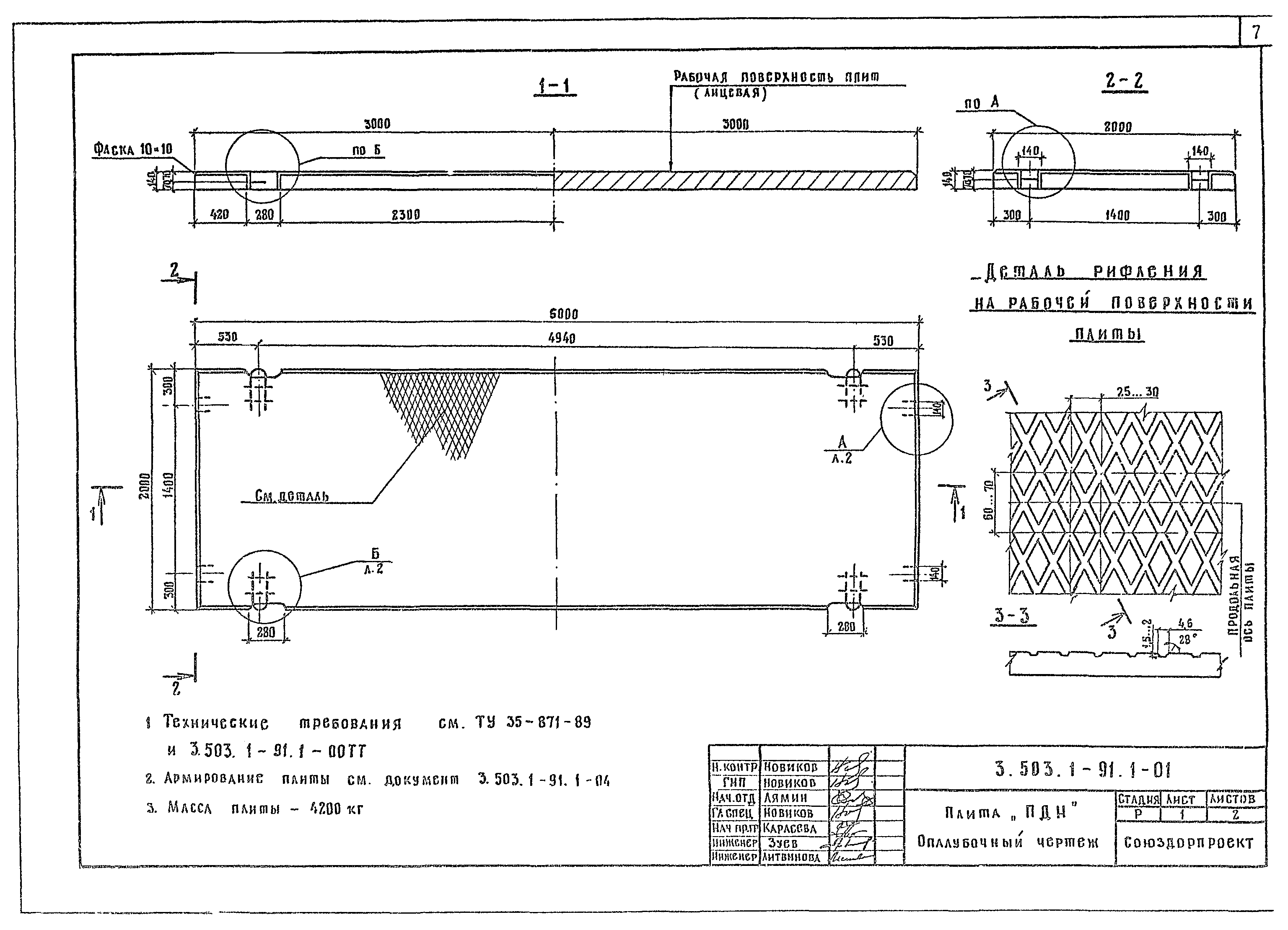 Скачать Серия 3.503.1-91 Выпуск 1. Плиты. Рабочие чертежи