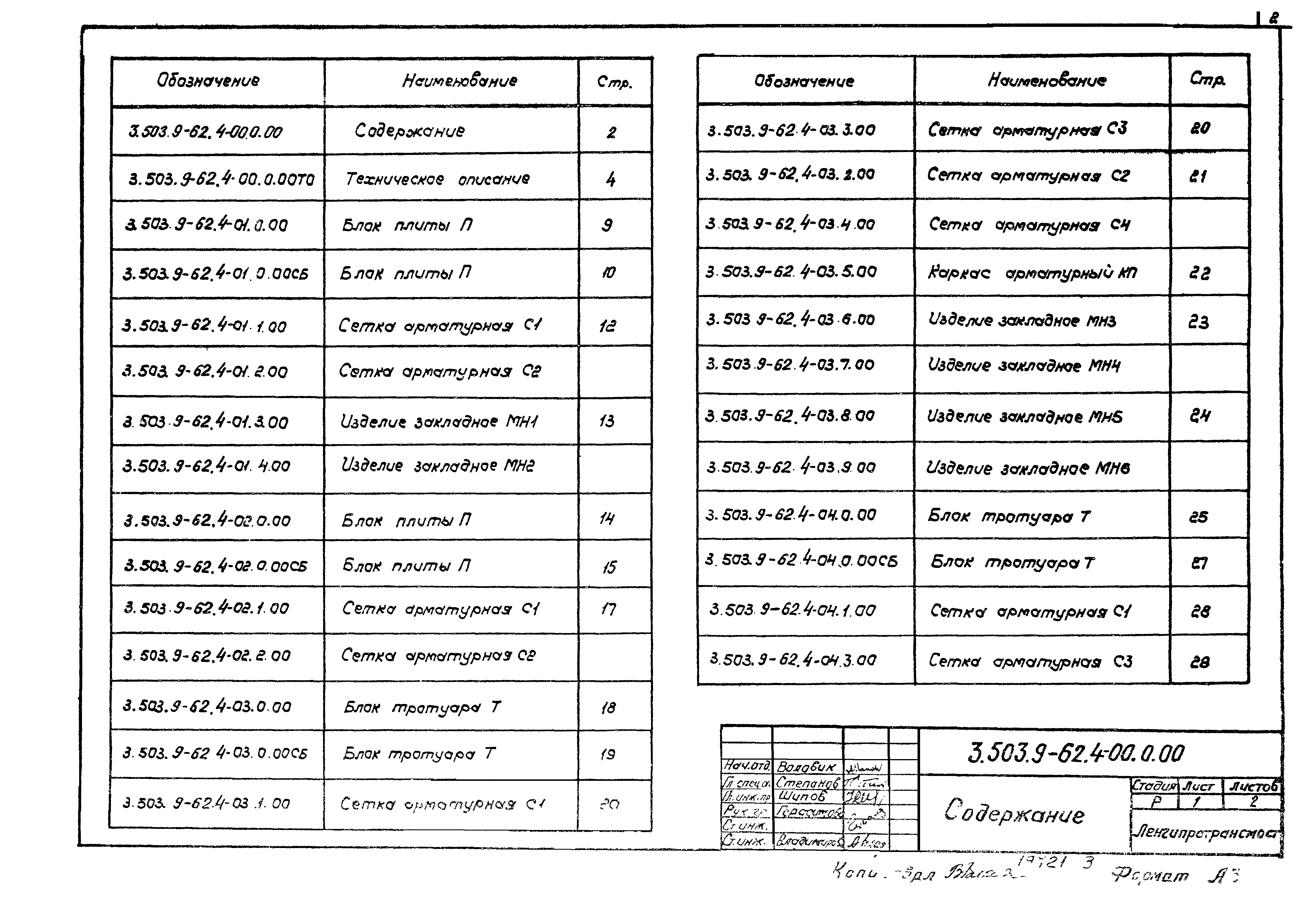 Серия 3.503.9-62