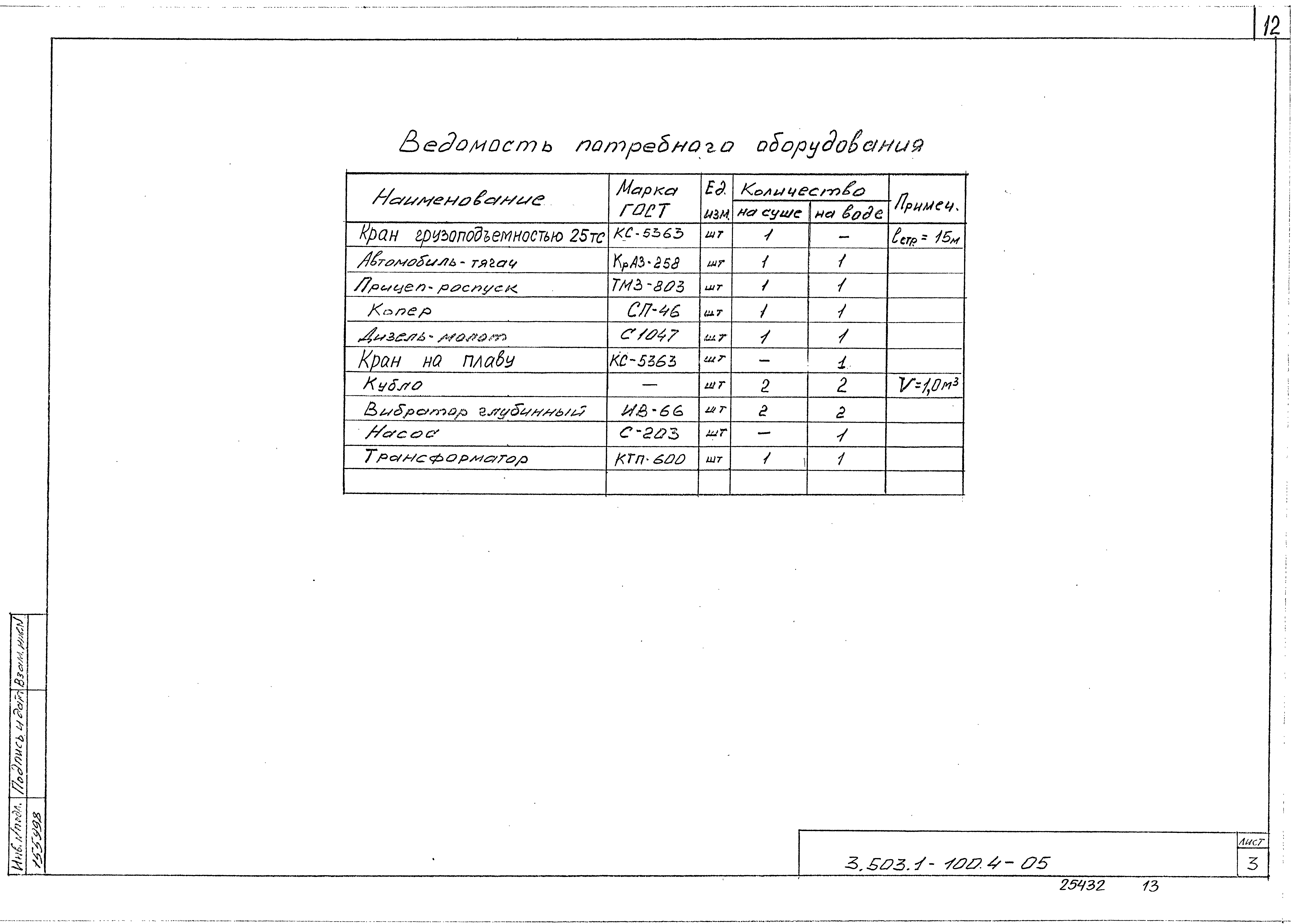 Серия 3.503.1-100