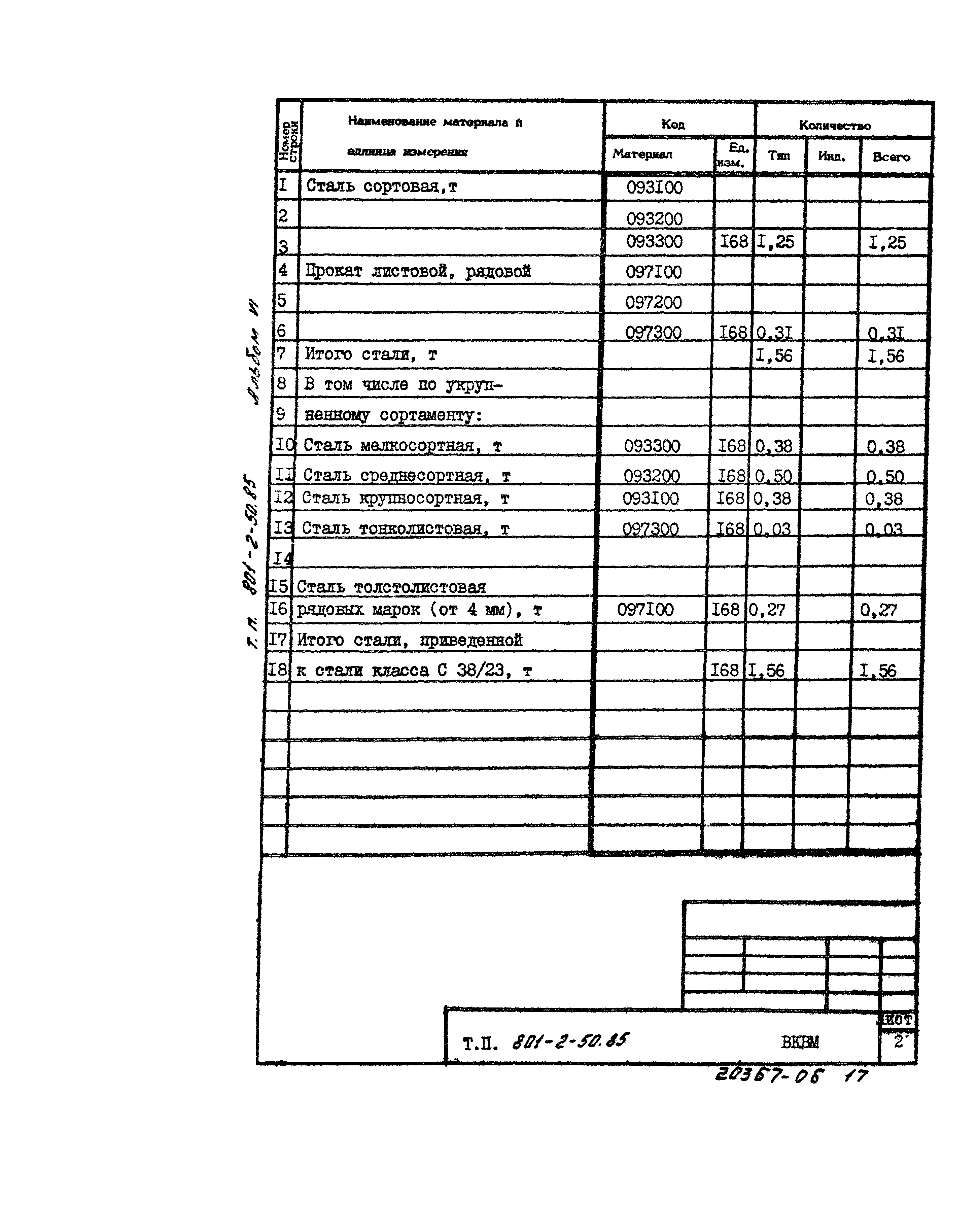Типовой проект 801-2-50.85