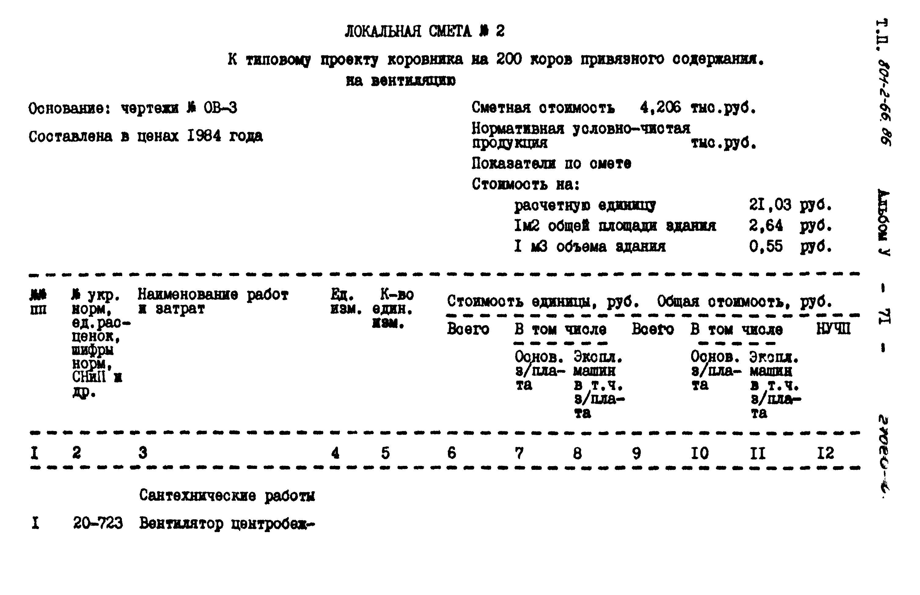 Типовой проект 801-2-66.86