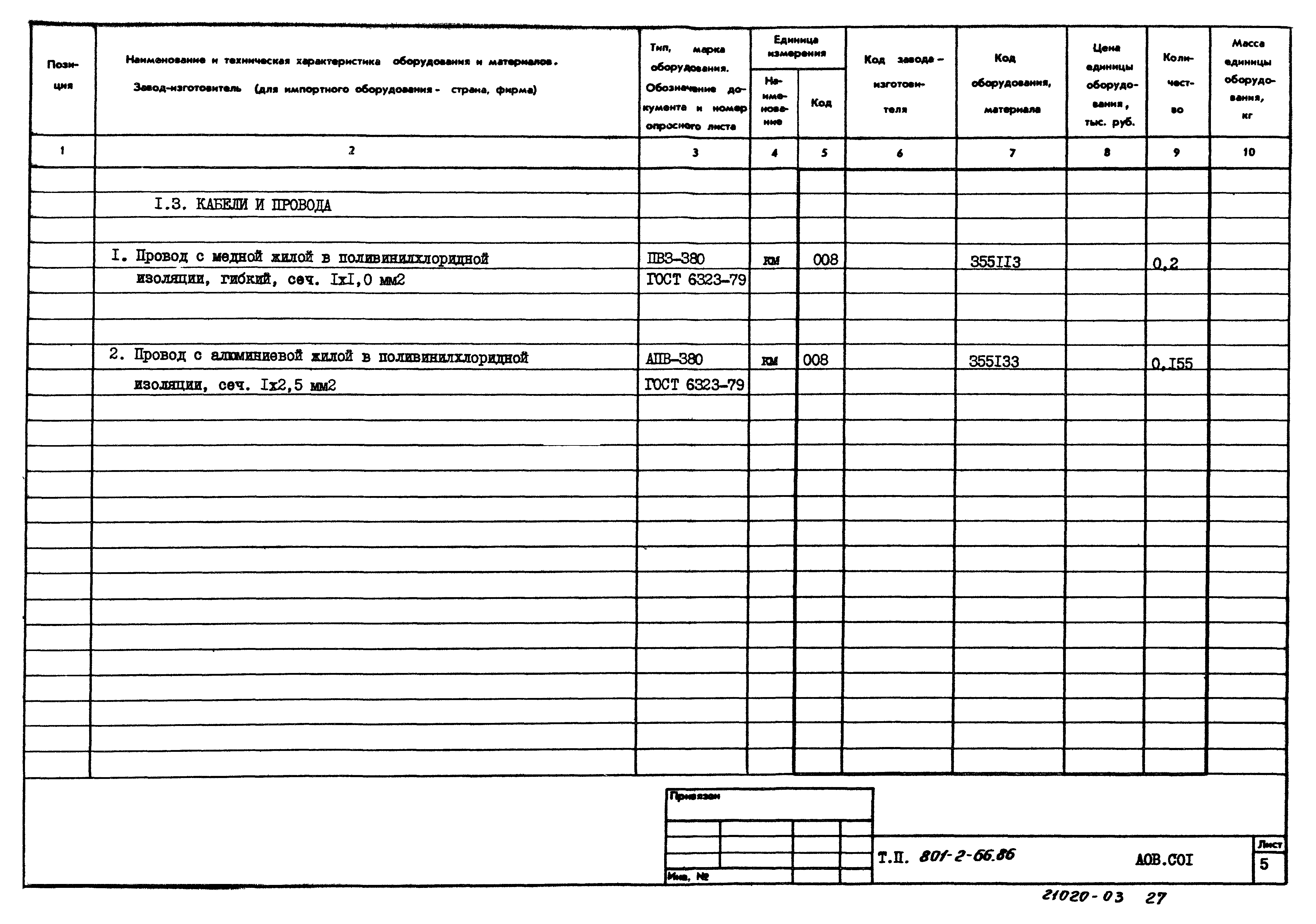 Типовой проект 801-2-66.86