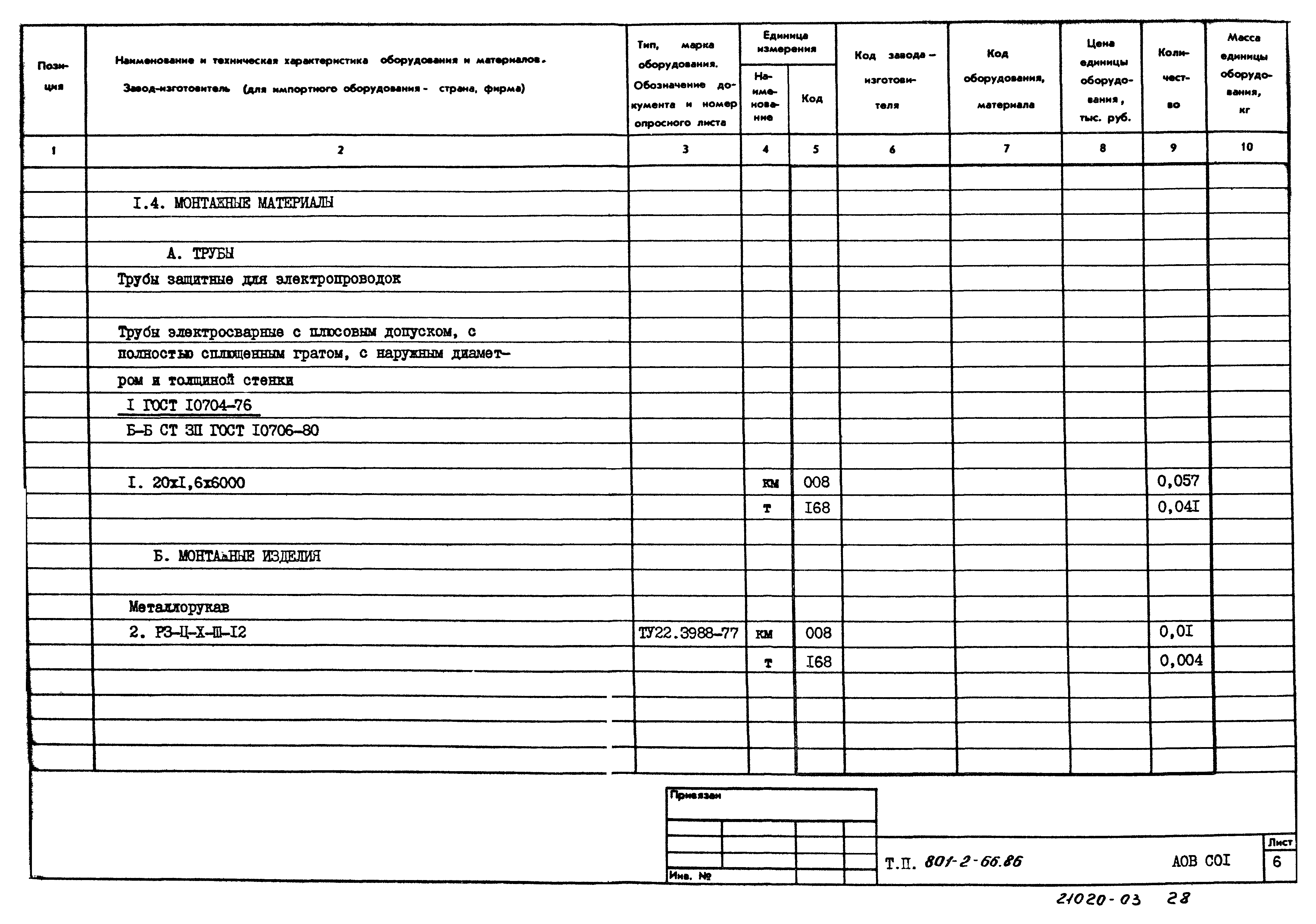 Типовой проект 801-2-66.86