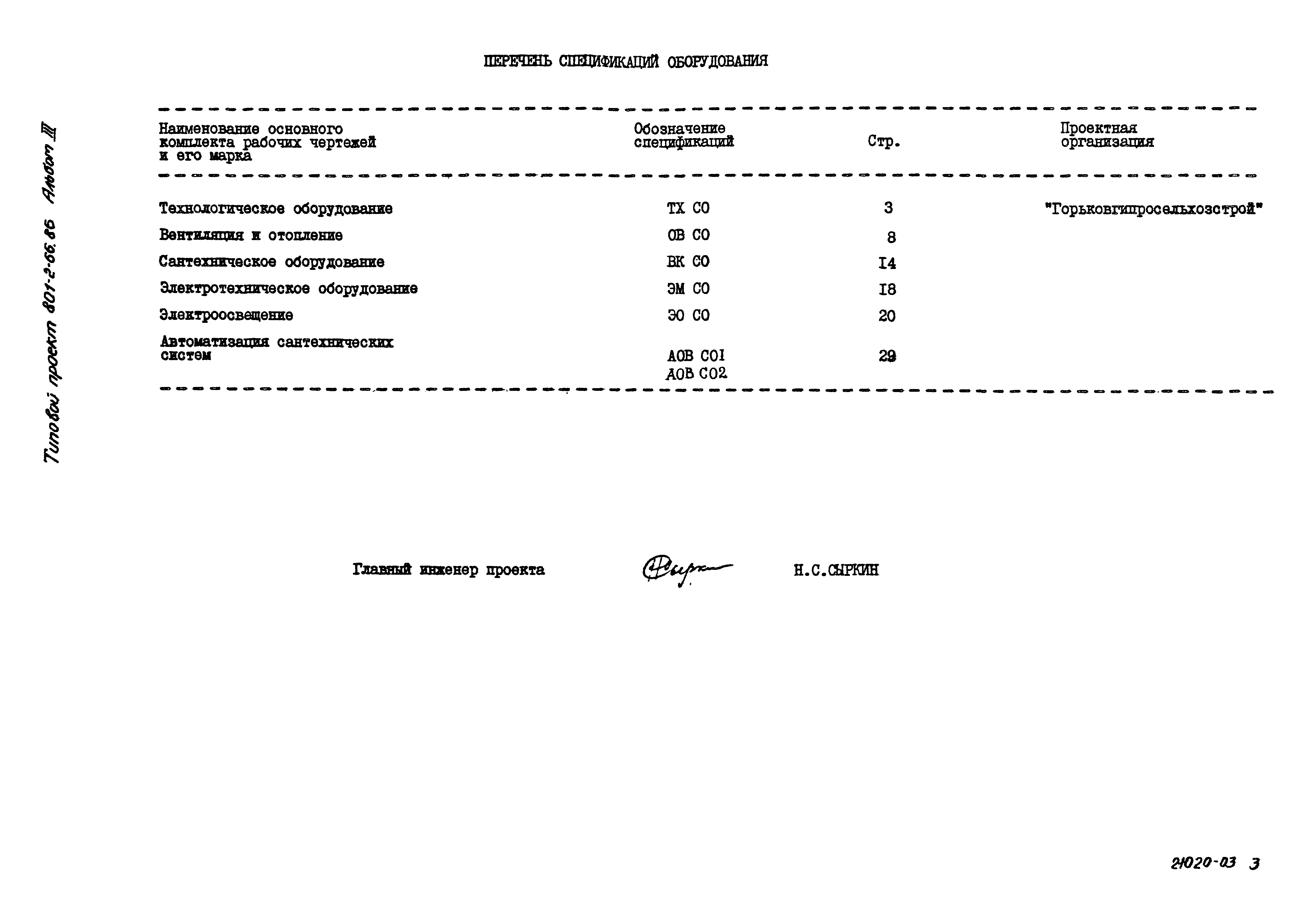 Типовой проект 801-2-66.86